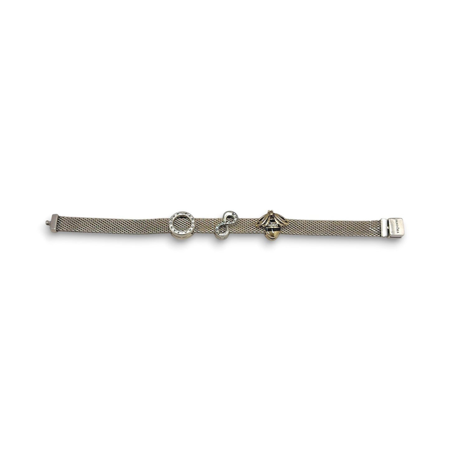 PANDORA Bracelet Silver Charm 3P Set Rank (B)