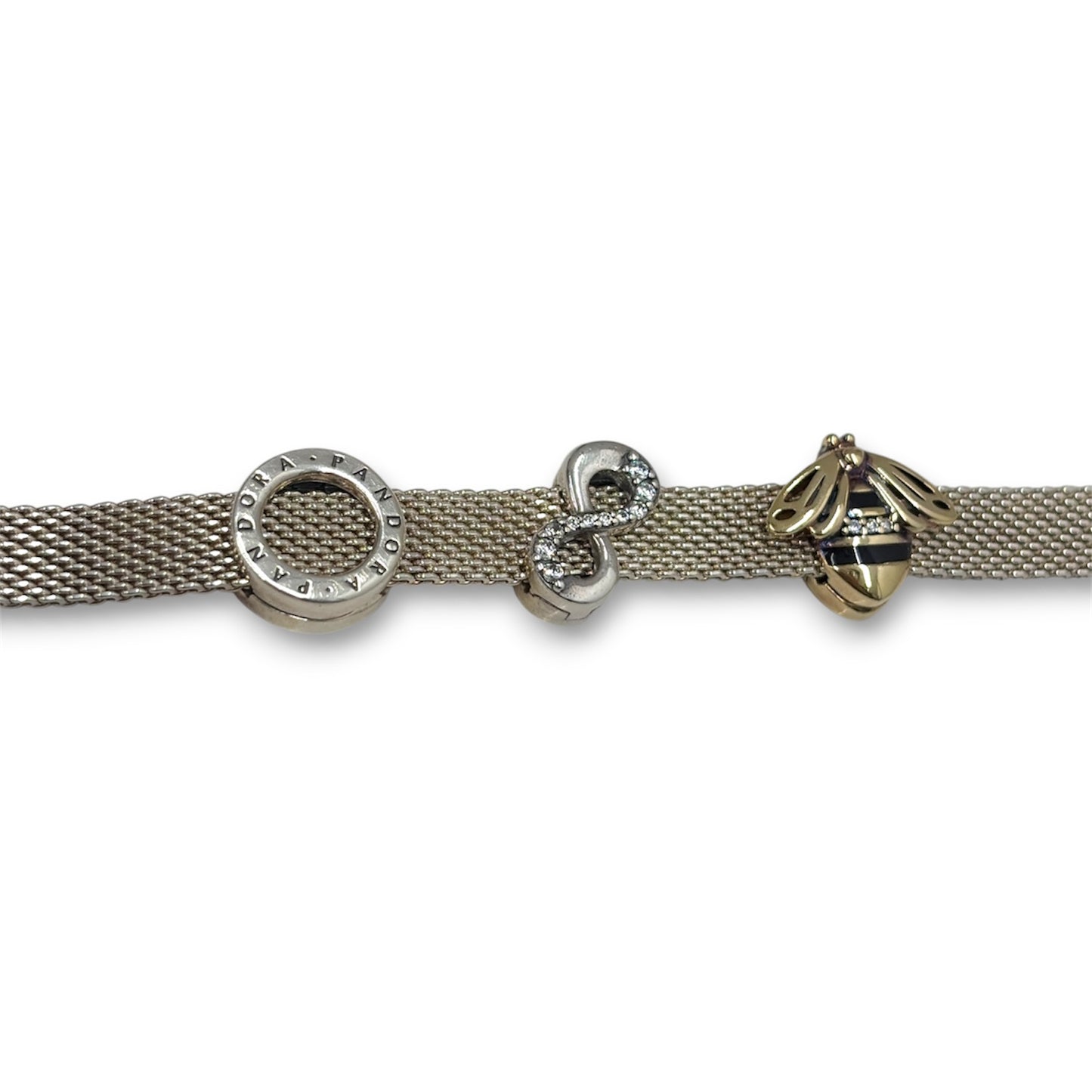 PANDORA Bracelet Silver Charm 3P Set Rank (B)