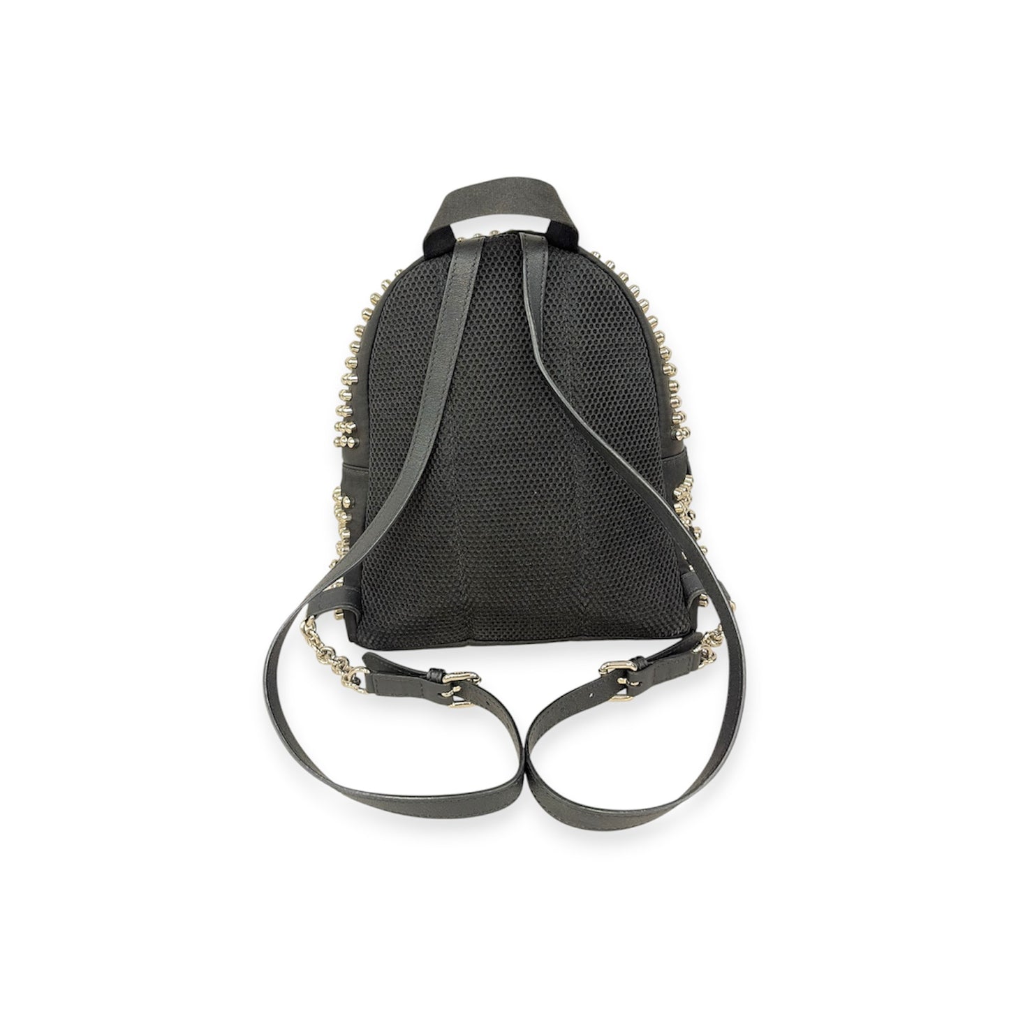 FENDI Rucksack 8BZ036-43U Black And Ailver 159-8762 Rank (B)