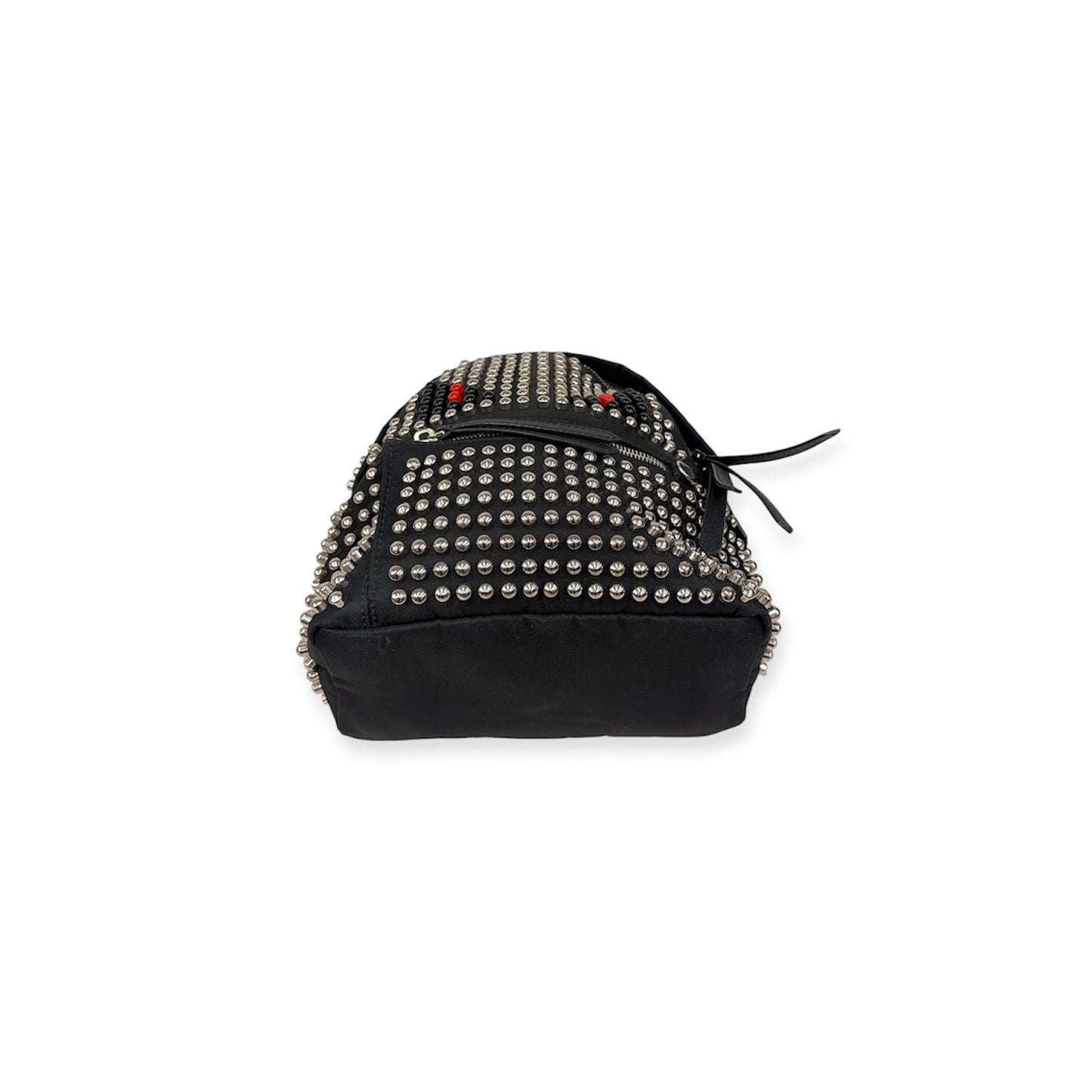 FENDI Rucksack 8BZ036-43U Black And Ailver 159-8762 Rank (B)