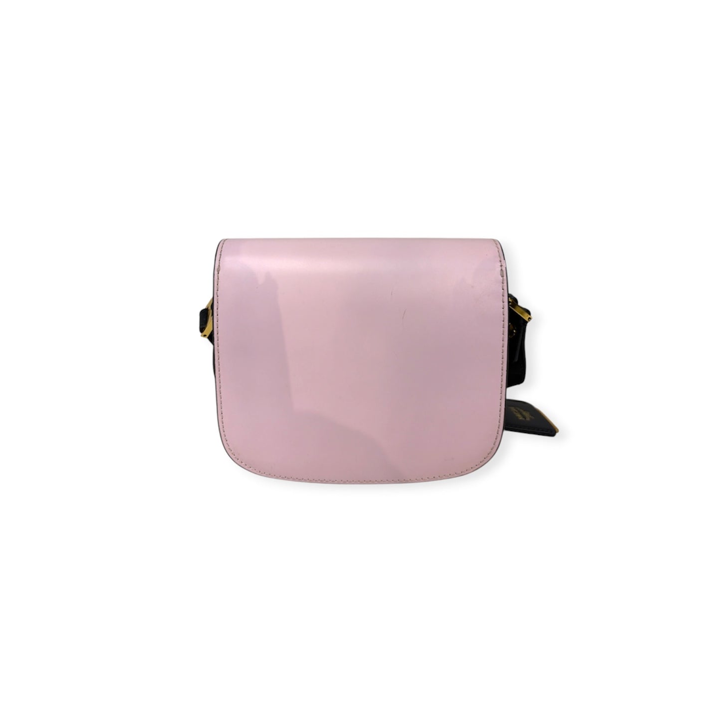 MCM Crossbody Bag Pink And Black Scratch / Stain D2918 Tri Color Leather Patricia Rombi Rank(B)