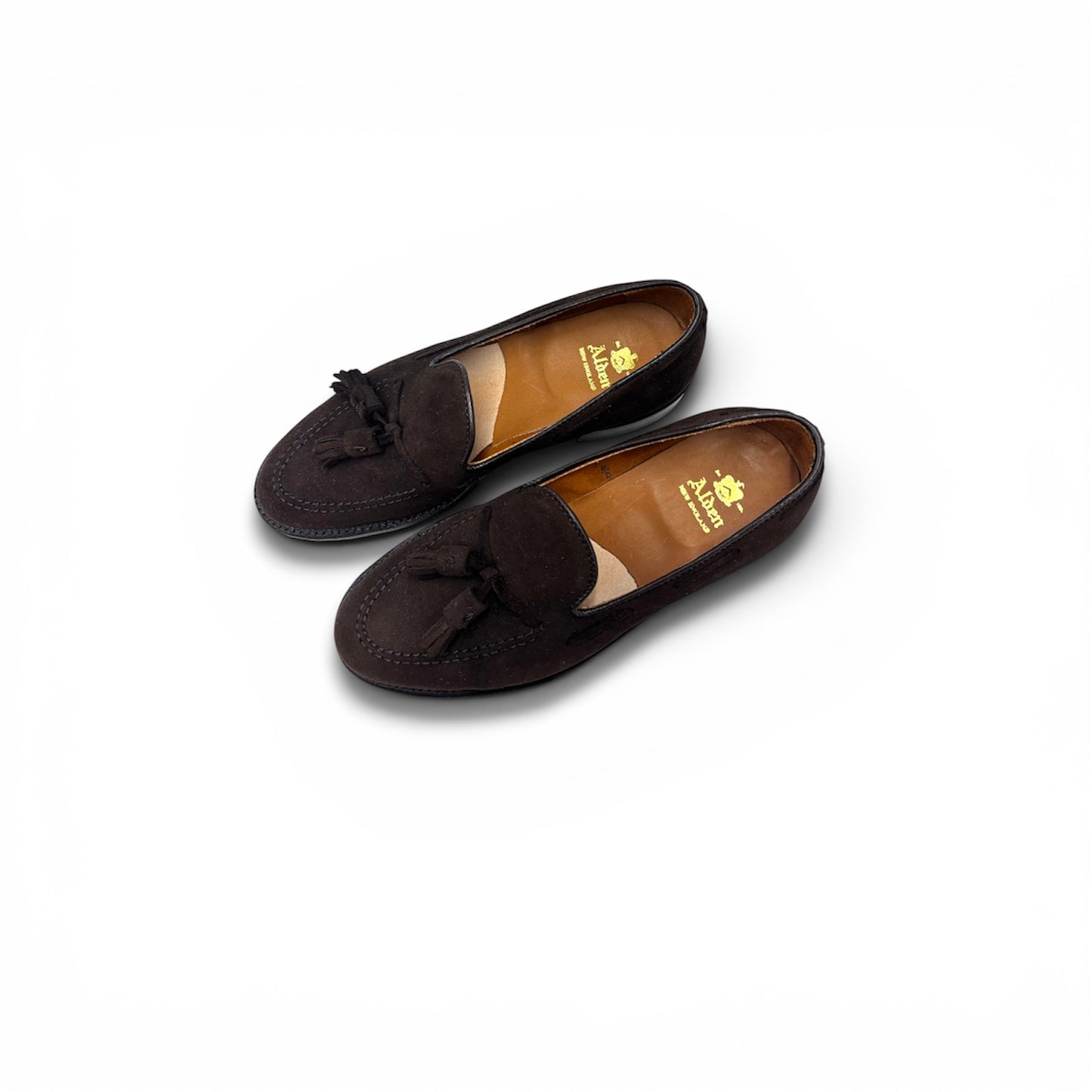 ALDEN LOAFERS US6 MENS DARK BROWN RANK (A) STAIN *666