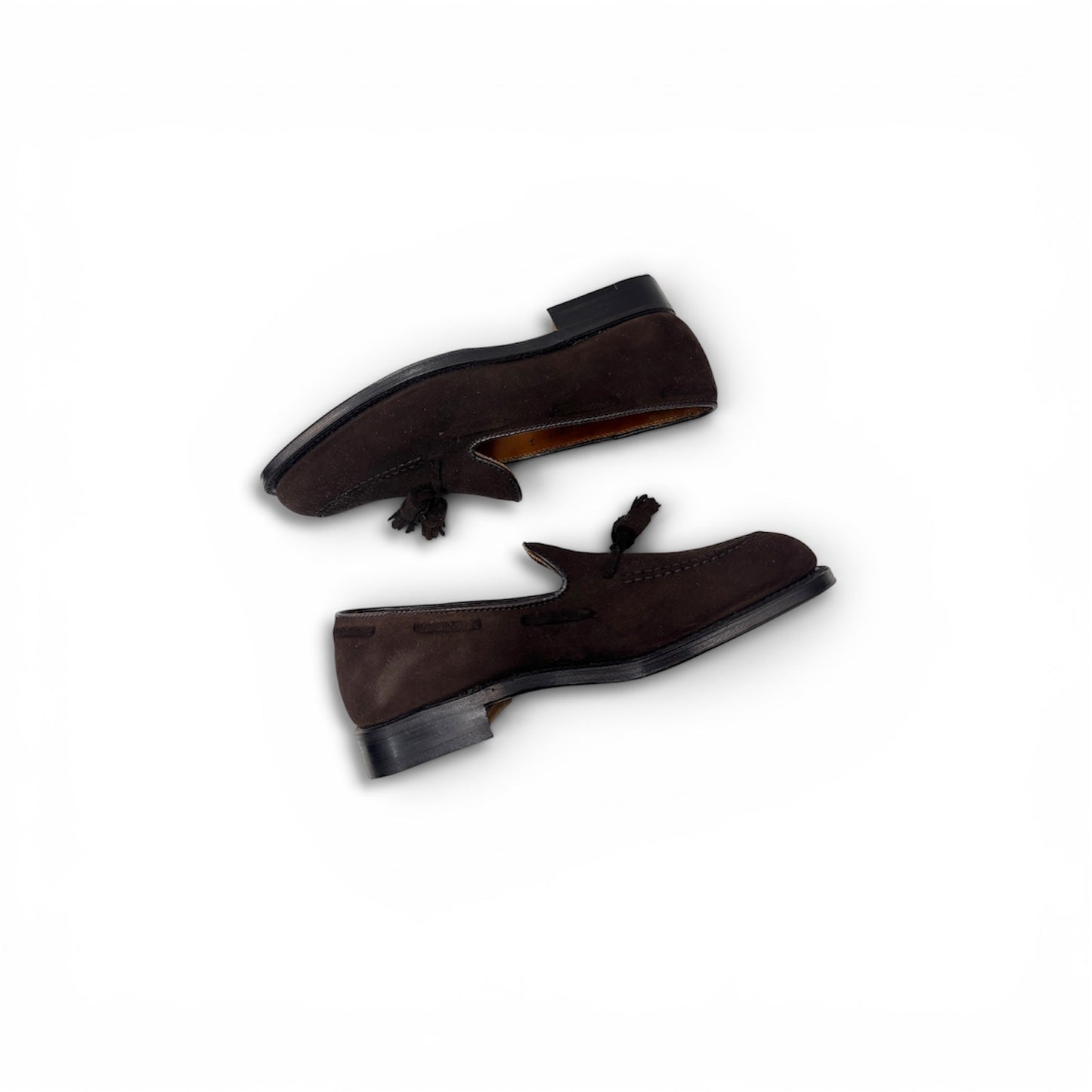 ALDEN LOAFERS US6 MENS DARK BROWN RANK (A) STAIN *666
