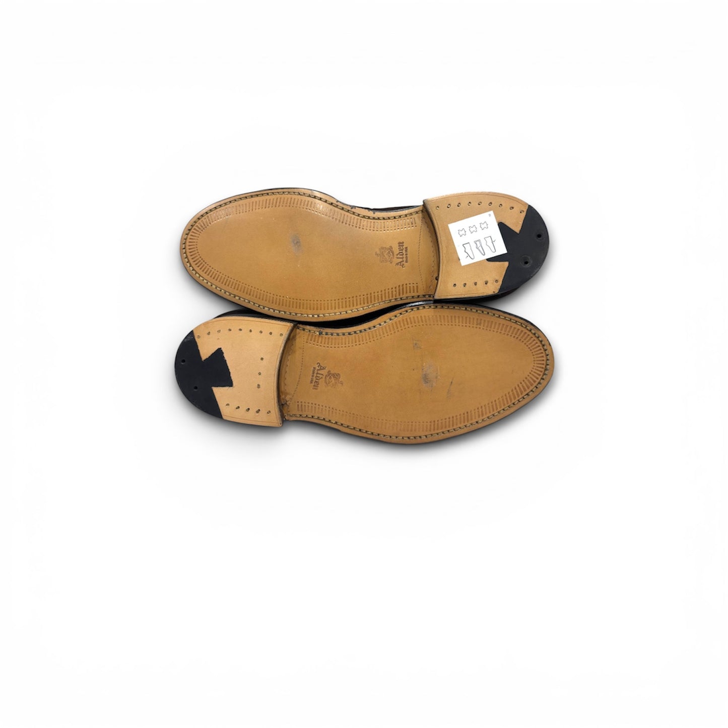 ALDEN LOAFERS US6 MENS DARK BROWN RANK (A) STAIN *666