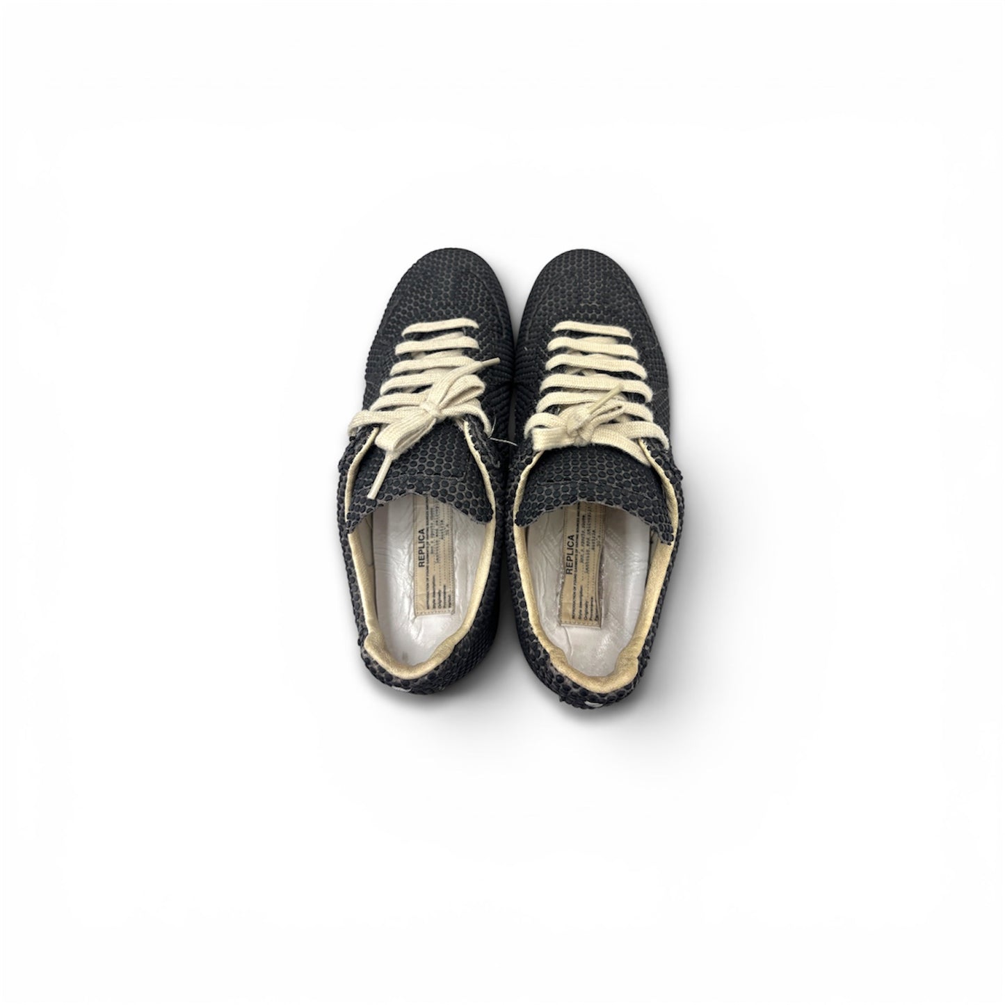 MAISON MARTIN MARGIELA LEATHER DOTS SHOES 41 MENS BLACK S37WS0224