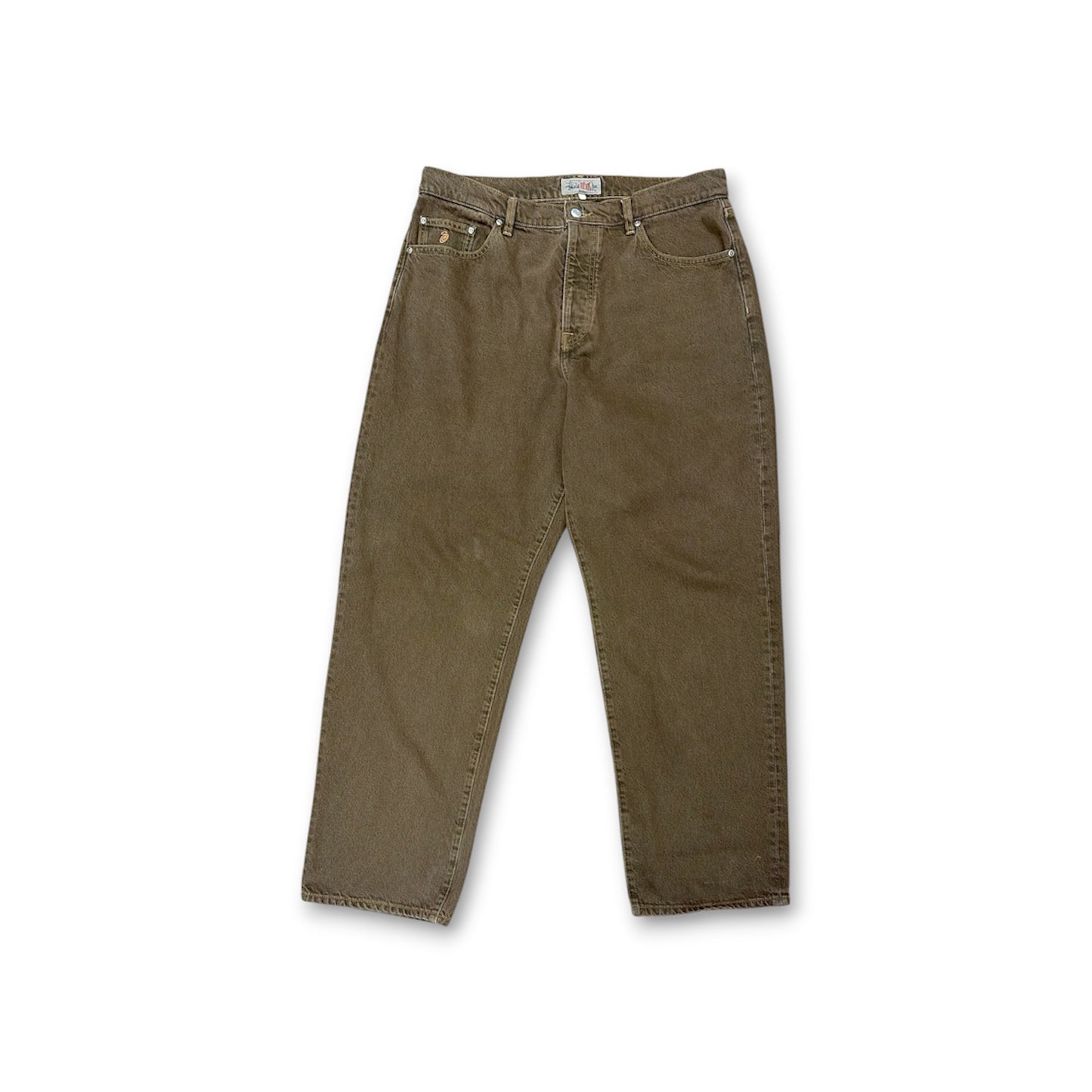 Stussy Leans 34 Mens Dark Brown Big 0L Rank (B)