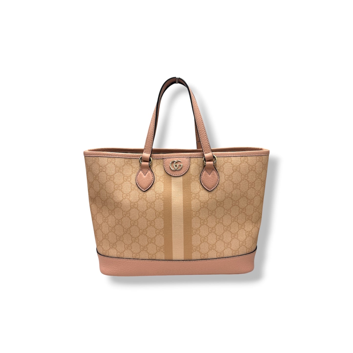 GUCCI 2WAY BAG 765043 Pink Stain 525040 Ophidia Medium GG Supreme Canvas Rank(B)