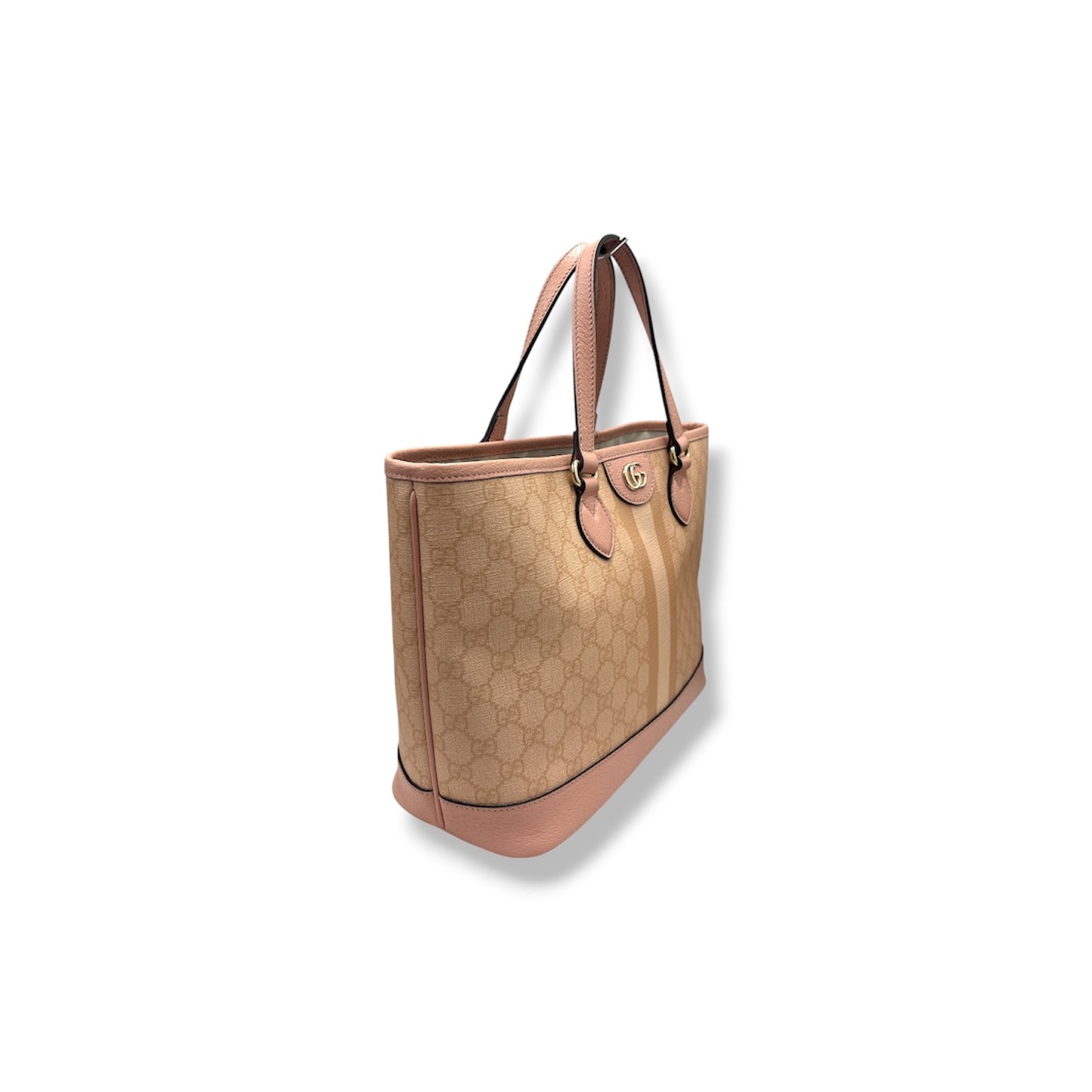 GUCCI 2WAY BAG 765043 Pink Stain 525040 Ophidia Medium GG Supreme Canvas Rank(B)