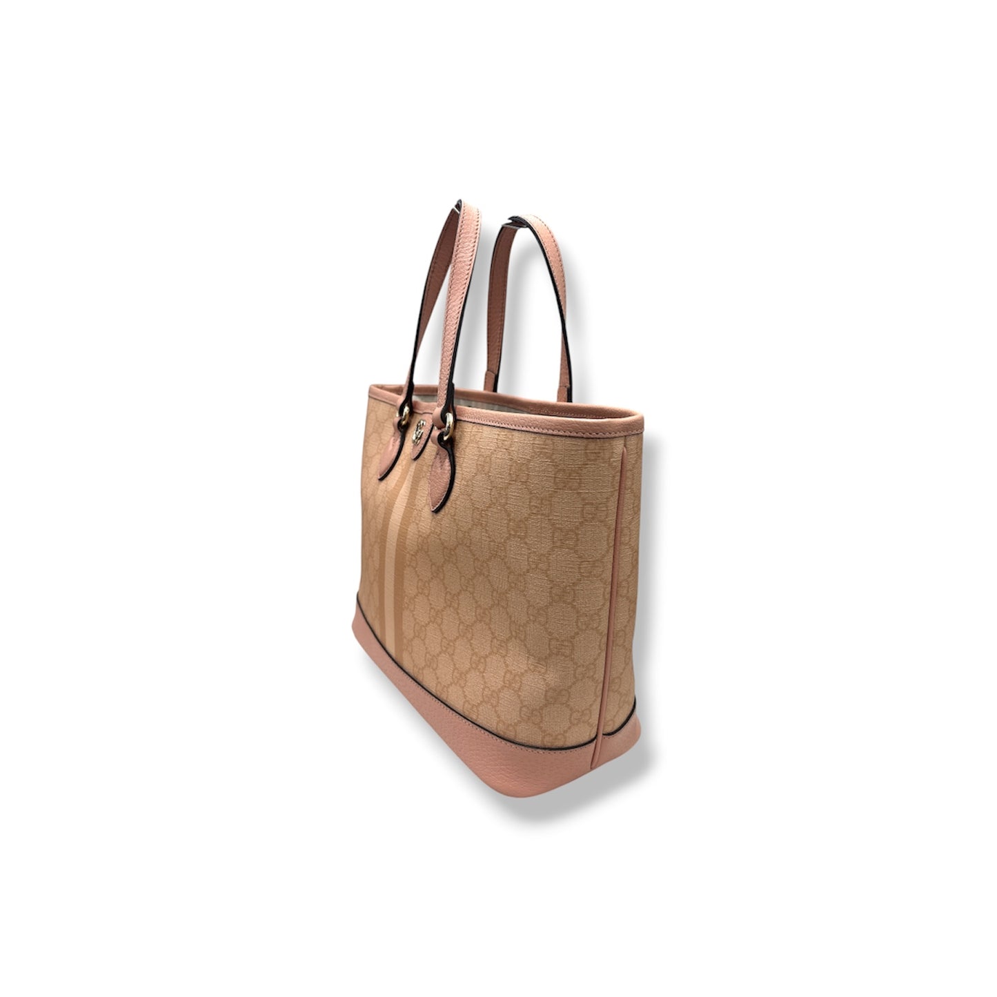 GUCCI 2WAY BAG 765043 Pink Stain 525040 Ophidia Medium GG Supreme Canvas Rank(B)