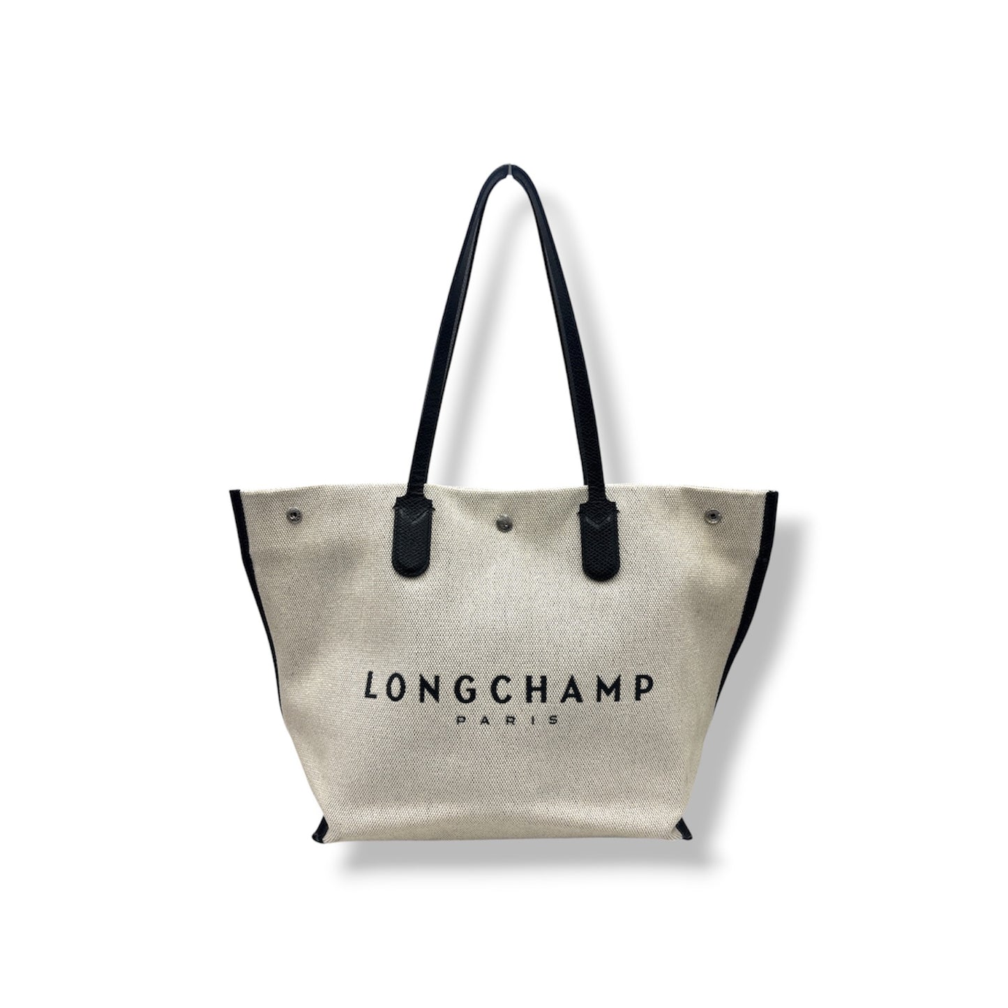 LONGCHAMP Tote Bag 10090HS Beige Stain/Damage Rank(B)