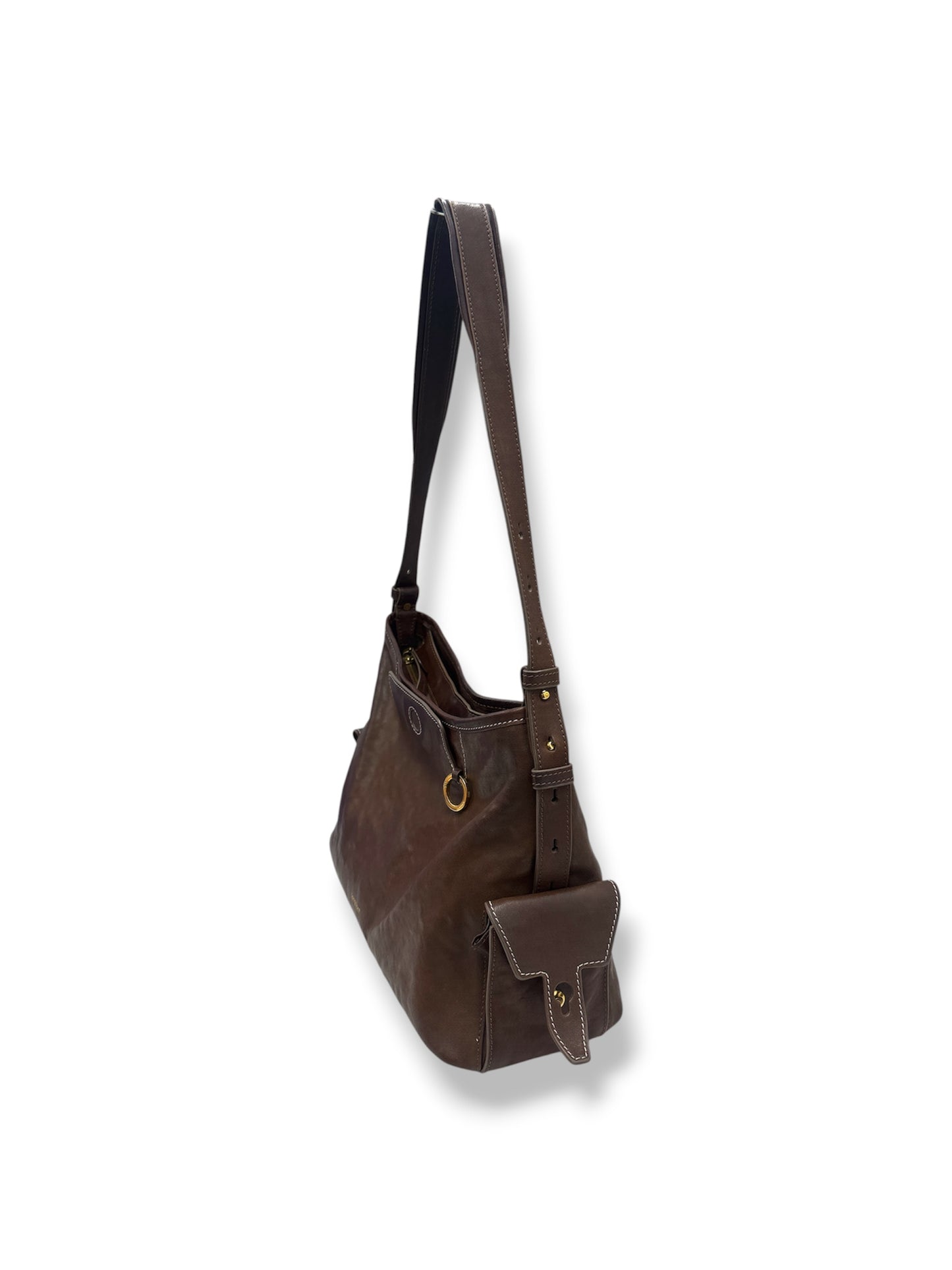Songmont Shoulder Bag Brown Medium Tore Hobo Bag Rank(B)