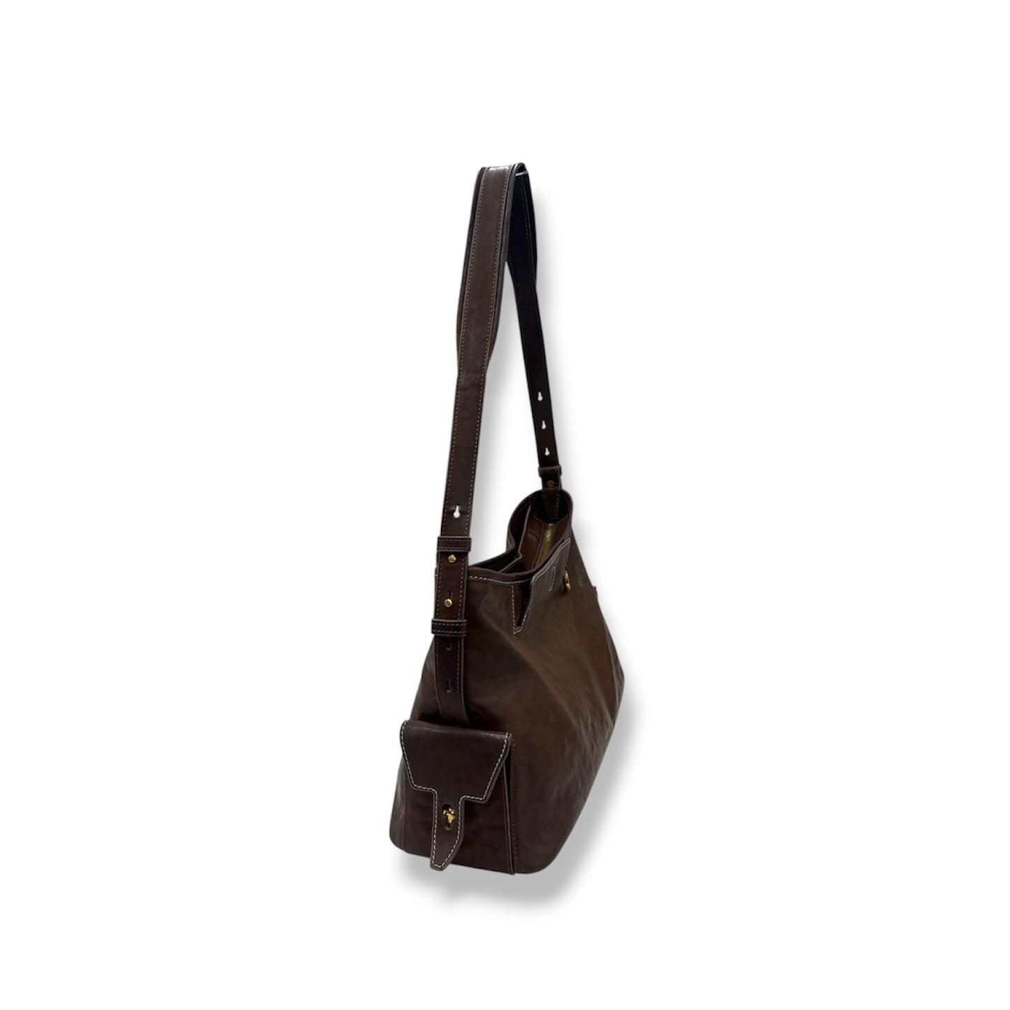 Songmont Shoulder Bag Brown Medium Tore Hobo Bag Rank(B)