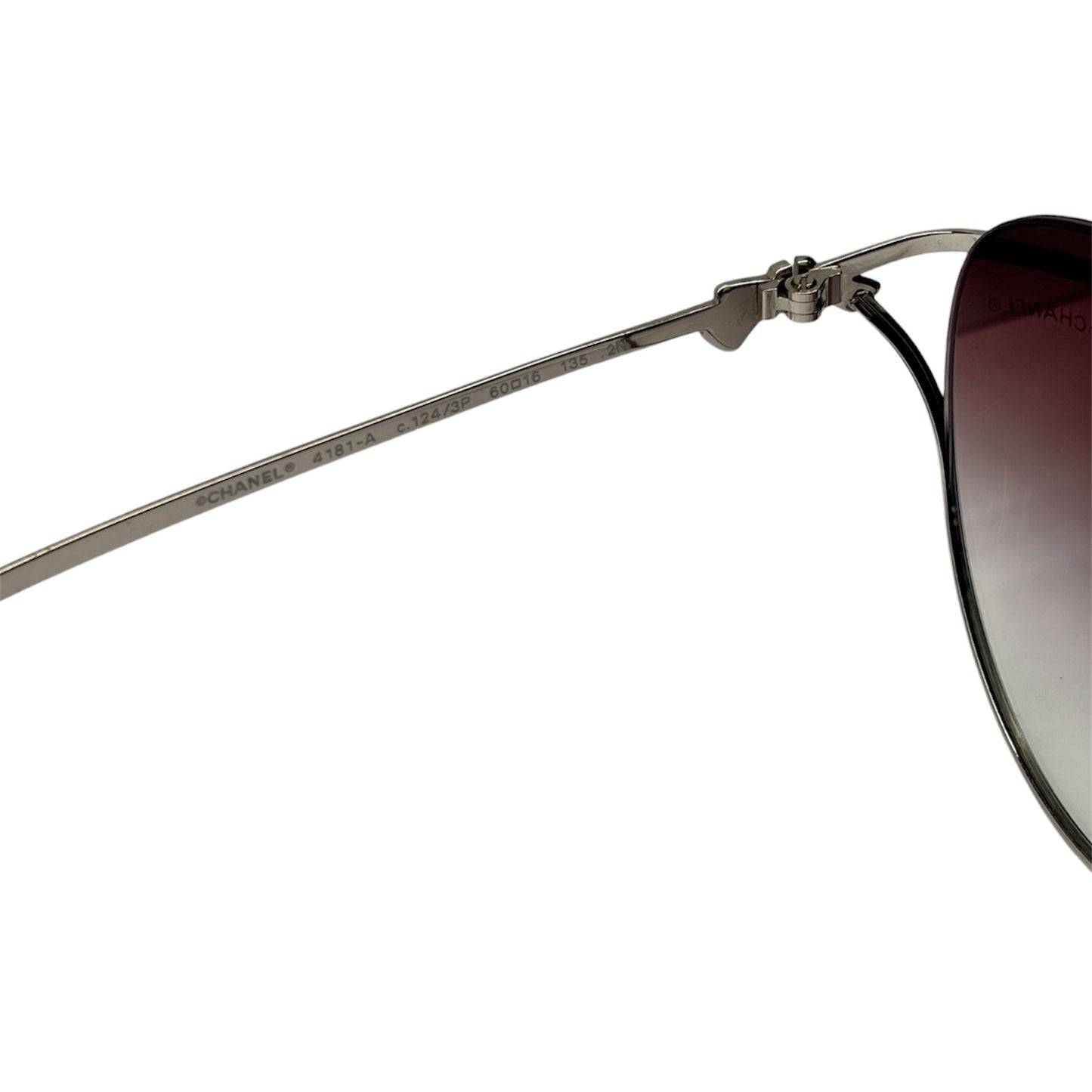 CHANEL Sunglasses 4181-A Silver