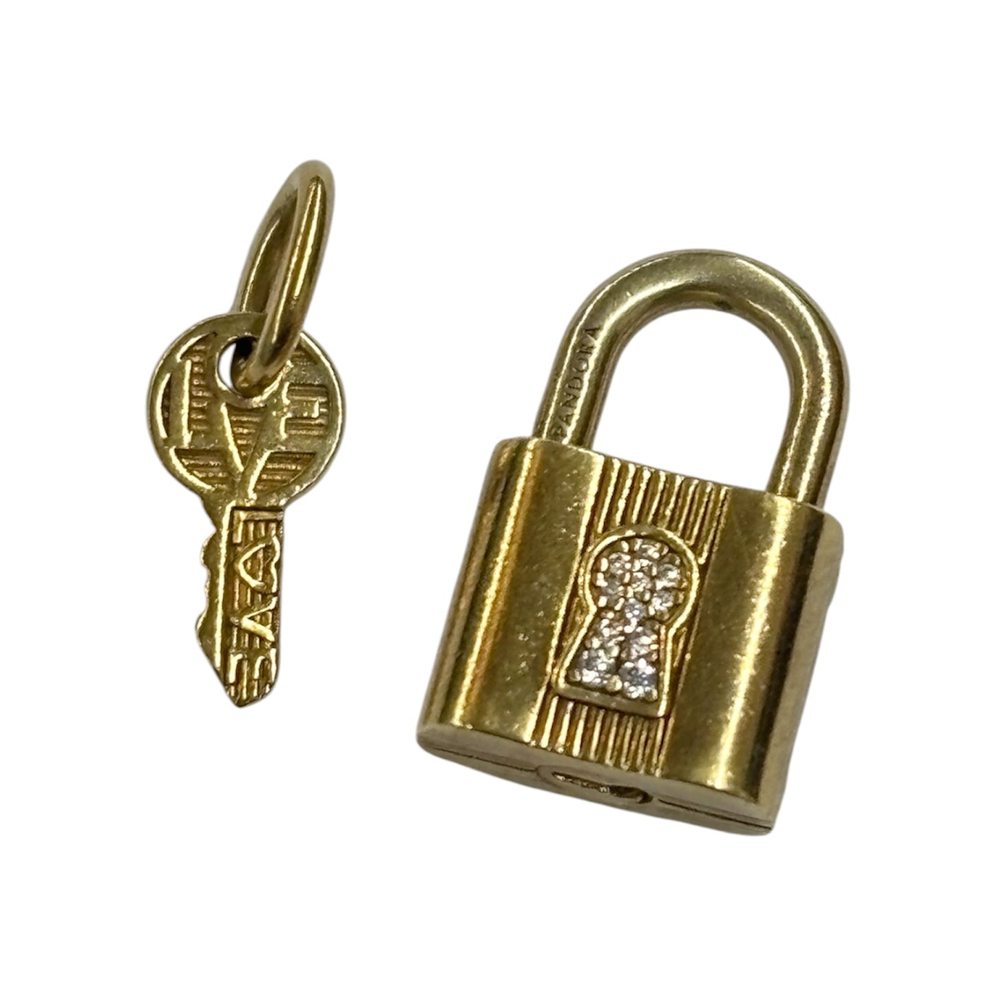 PANDORA CHARM PADLOCK ALE