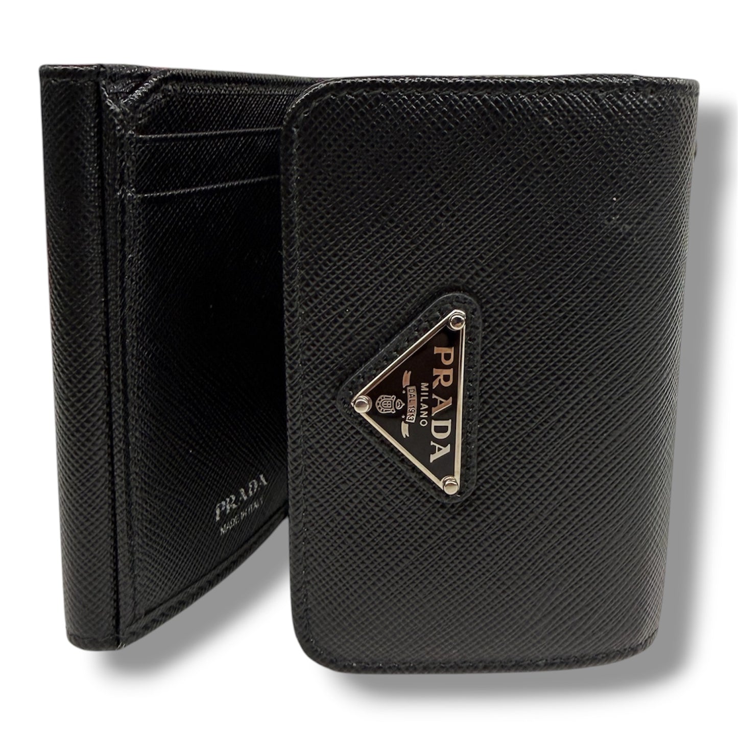 PRADA Wallet 1MH043 Black With Box