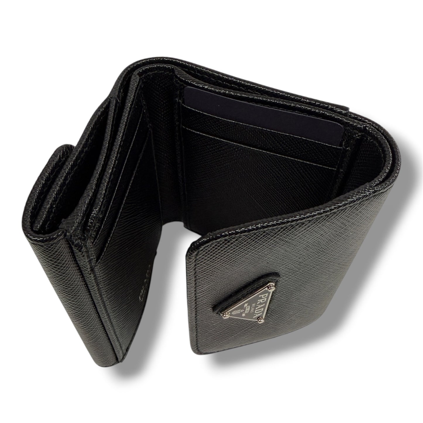PRADA Wallet 1MH043 Black With Box