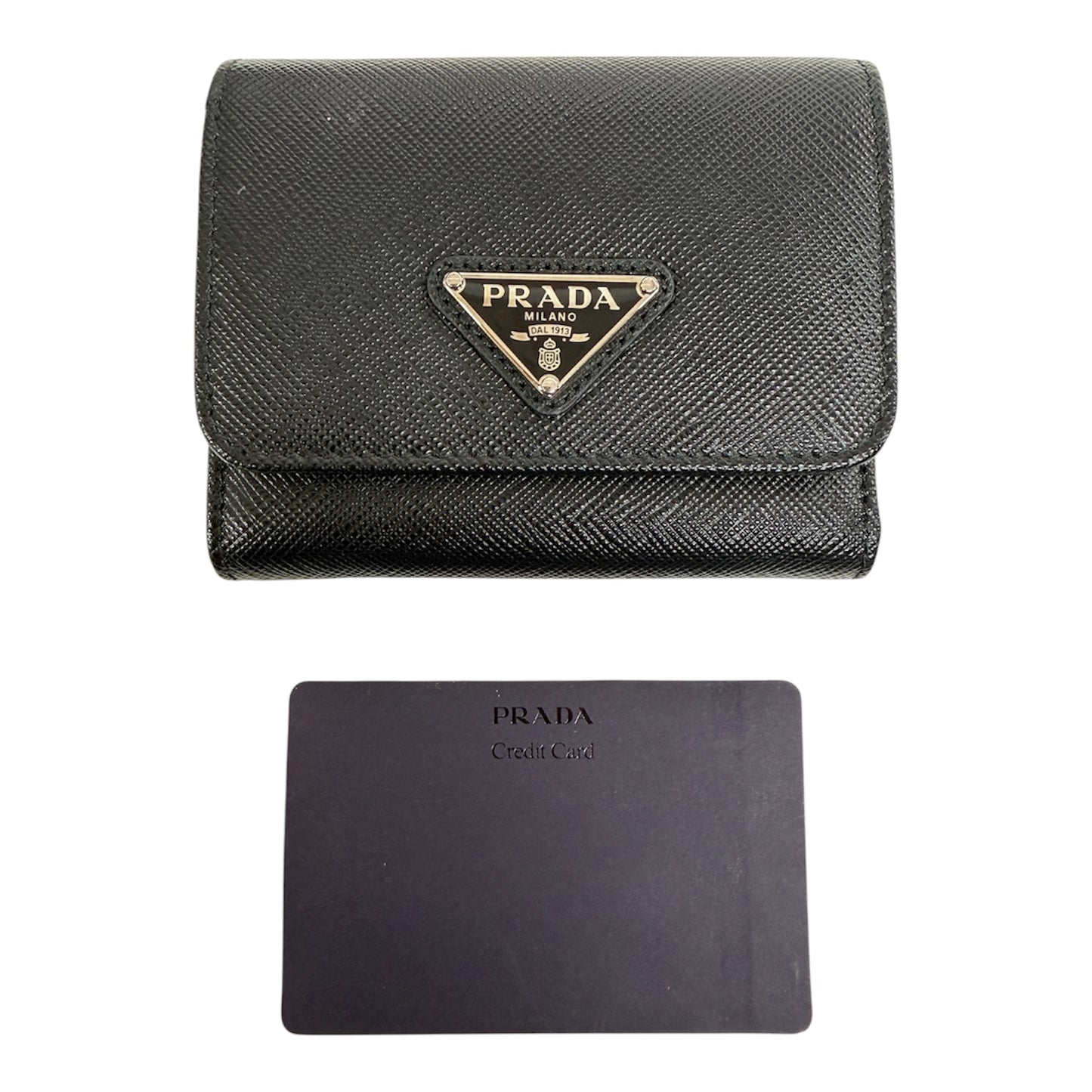 PRADA Wallet 1MH043 Black With Box