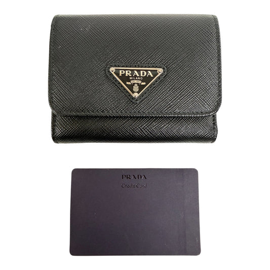PRADA Wallet 1MH043 Black With Box