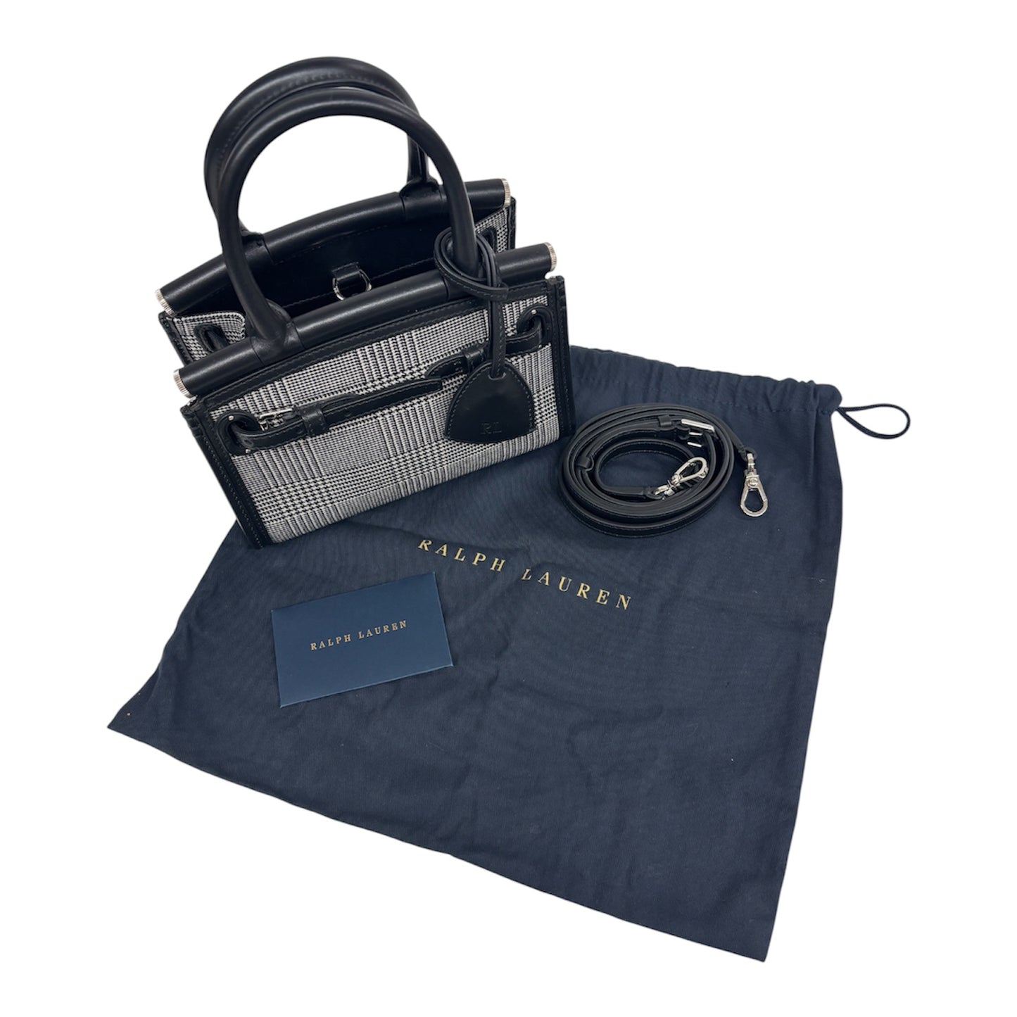 RALPH LAUREN Shoulder Bag Black&White