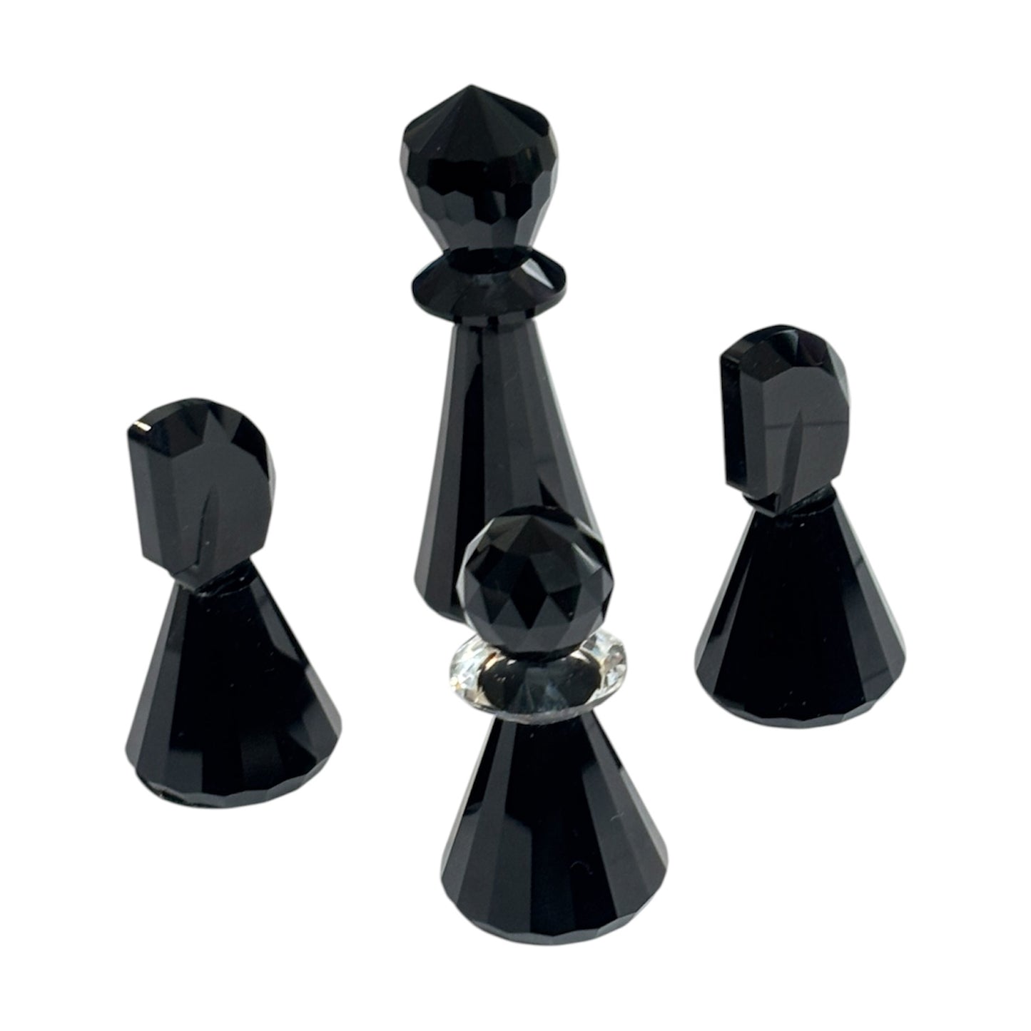SWAROVSKI Chess Set Silver Crystal