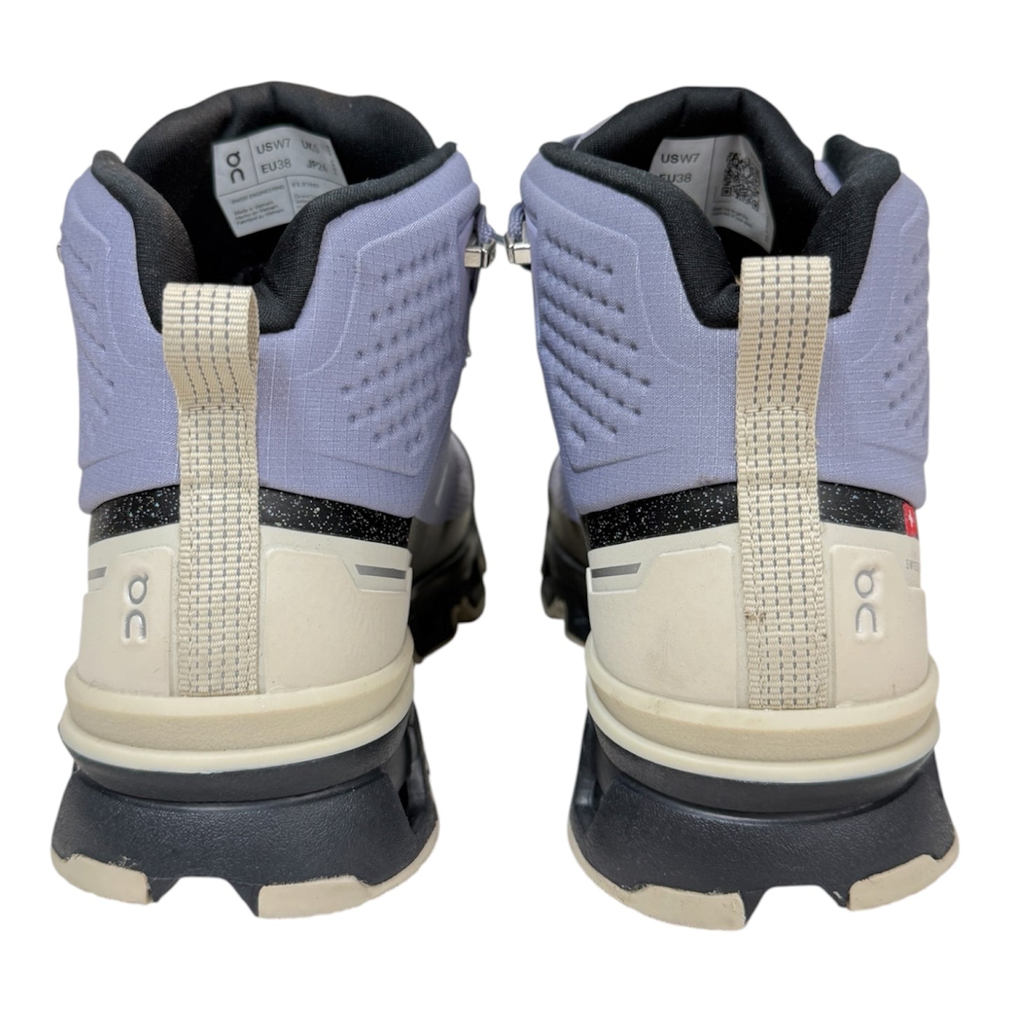 On Walking Boots Size 38 Purple Cloudrock 2 Waterproof Lady's