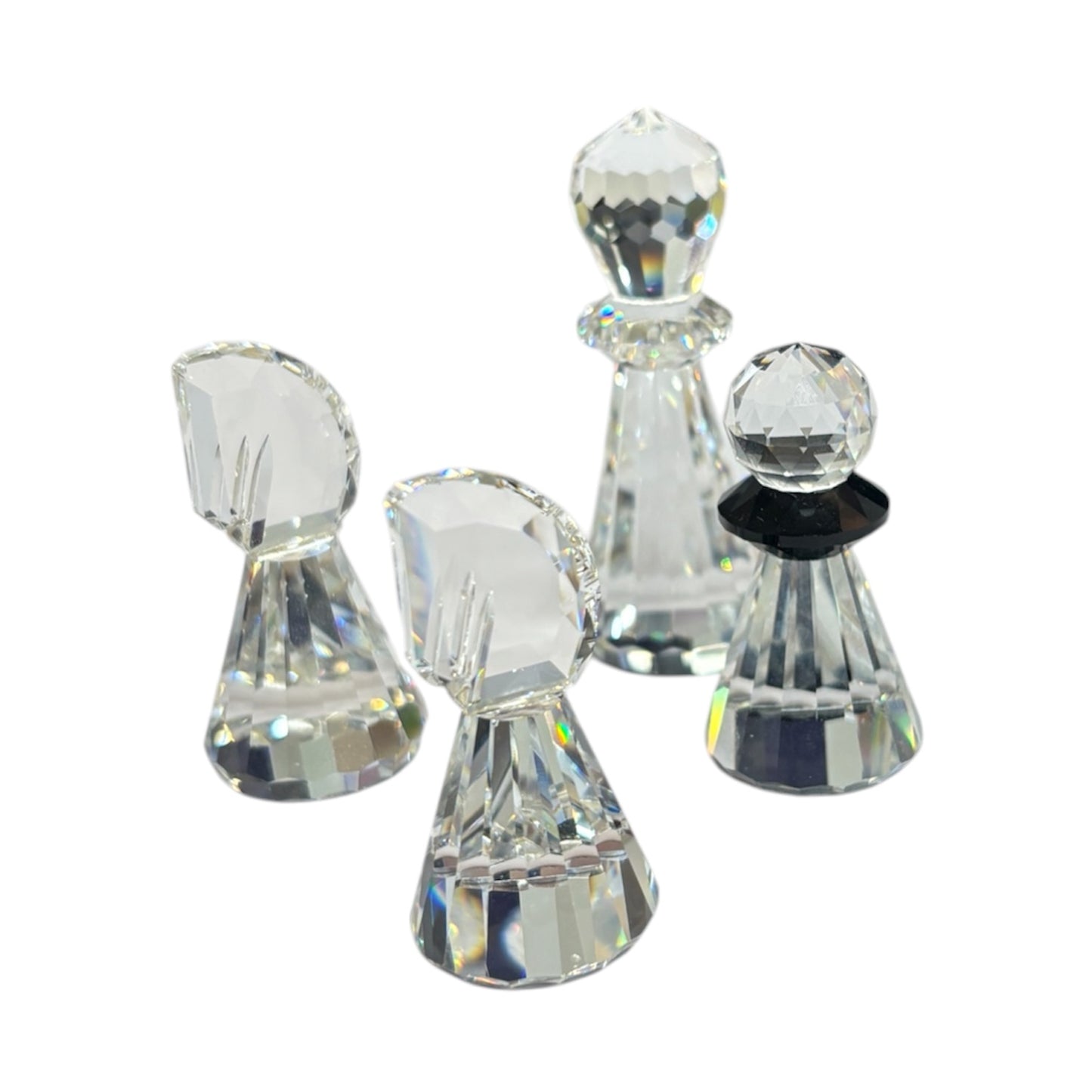 SWAROVSKI Chess Set Silver Crystal
