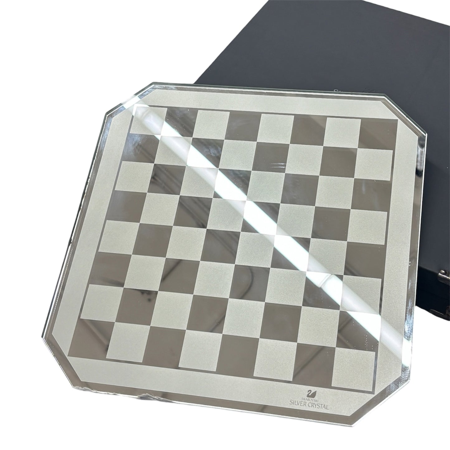 SWAROVSKI Chess Set Silver Crystal
