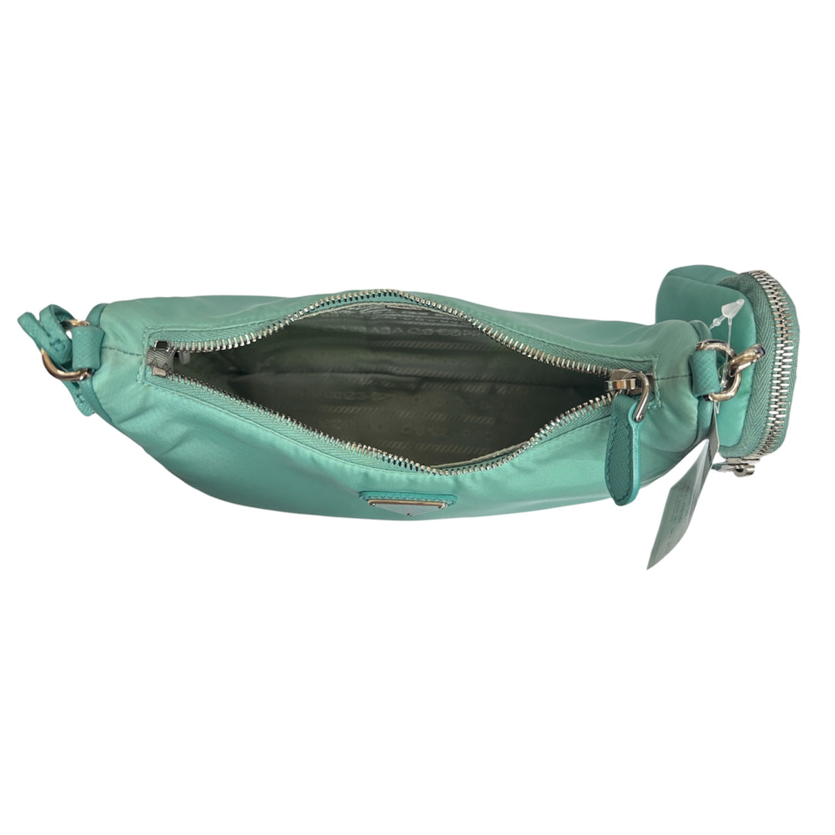 PRADA Shoulder Bag Re-Edition 2005 1BH204 Sky Blue Discolored