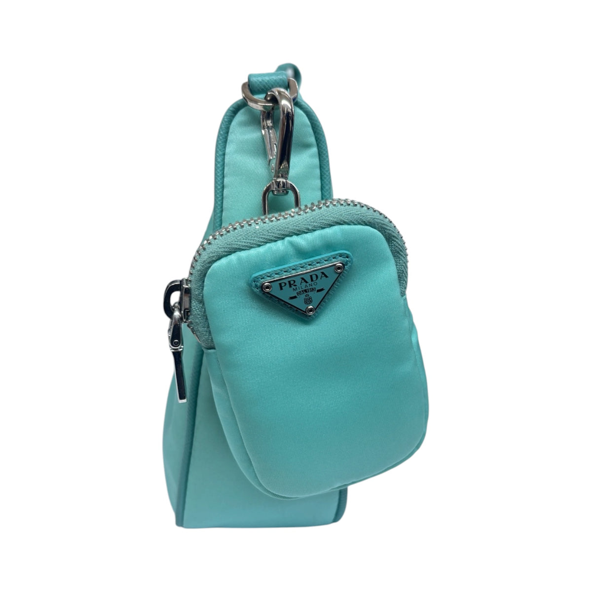 PRADA Shoulder Bag Re-Edition 2005 1BH204 Sky Blue Discolored