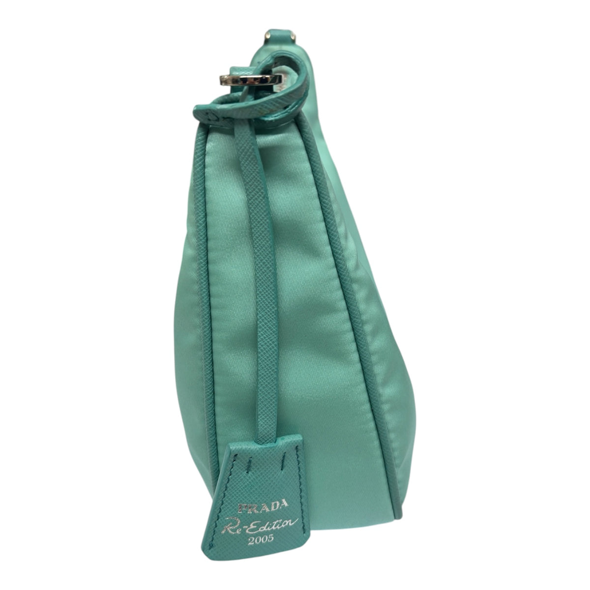 PRADA Shoulder Bag Re-Edition 2005 1BH204 Sky Blue Discolored