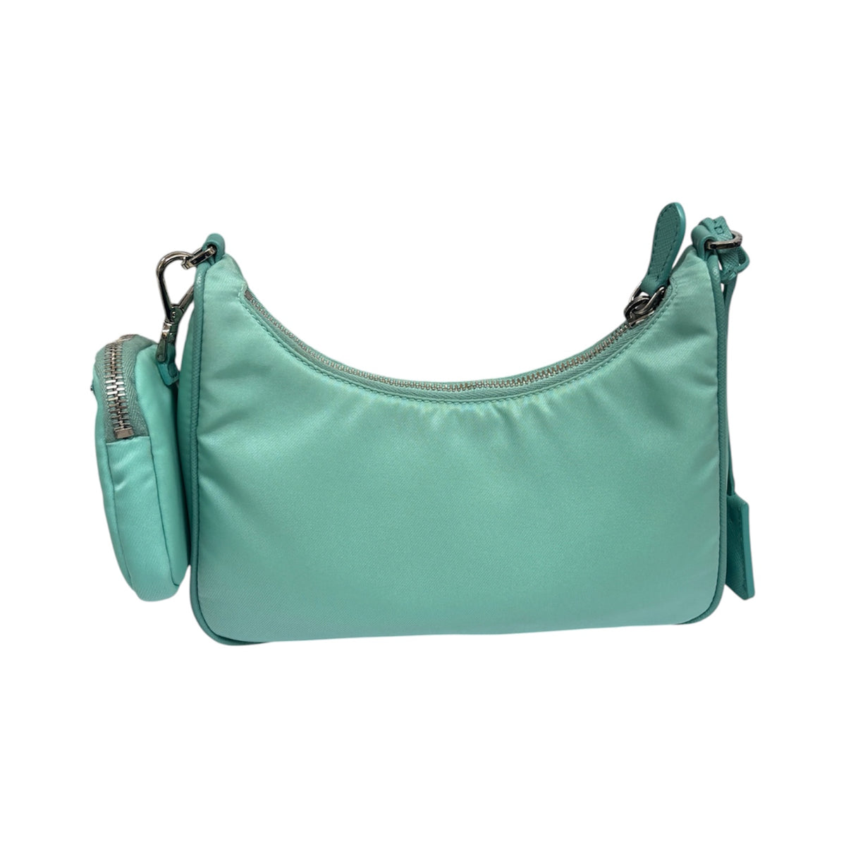 PRADA Shoulder Bag Re-Edition 2005 1BH204 Sky Blue Discolored