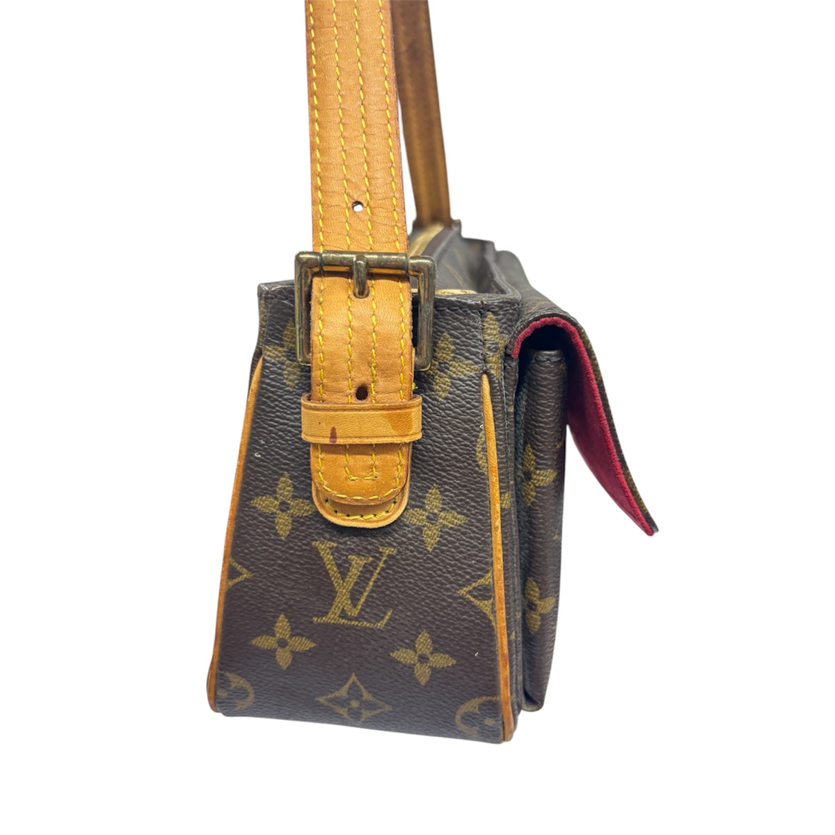 LOUIS VUITTON Shoulder Bag Monogram M51164 Brown SD0025 Strap Damage