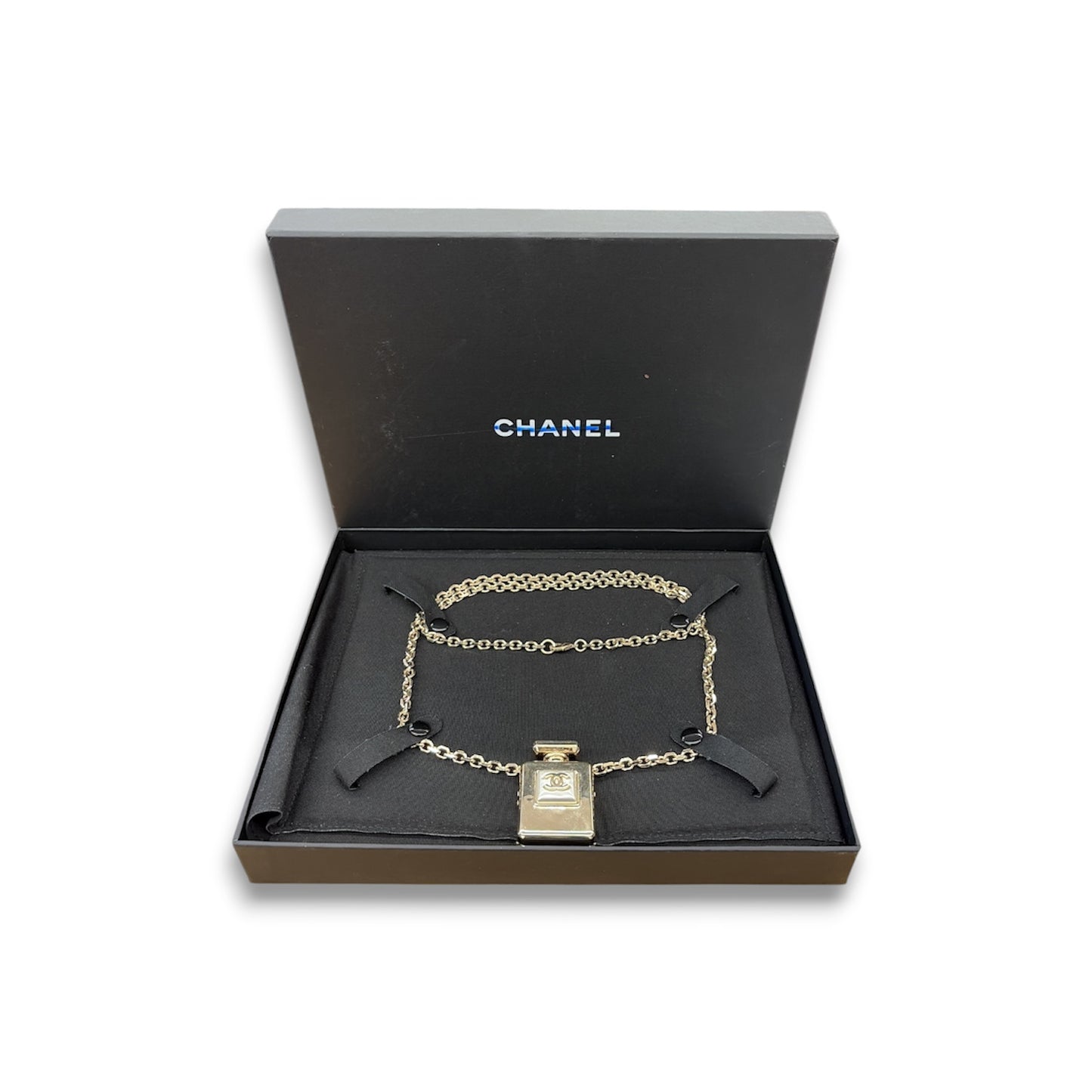 CHANEL Necklace Silver And Gold B22 S Rank (B)