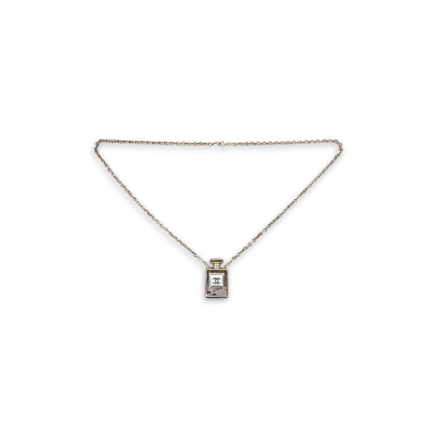 CHANEL Necklace Silver And Gold B22 S Rank (B)