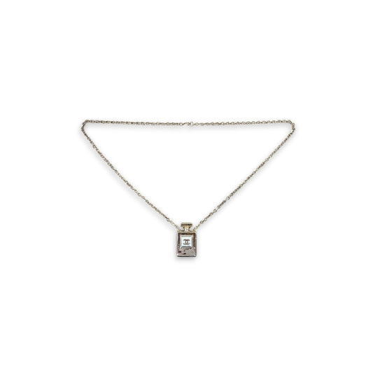 CHANEL Necklace Silver And Gold B22 S Rank (B)
