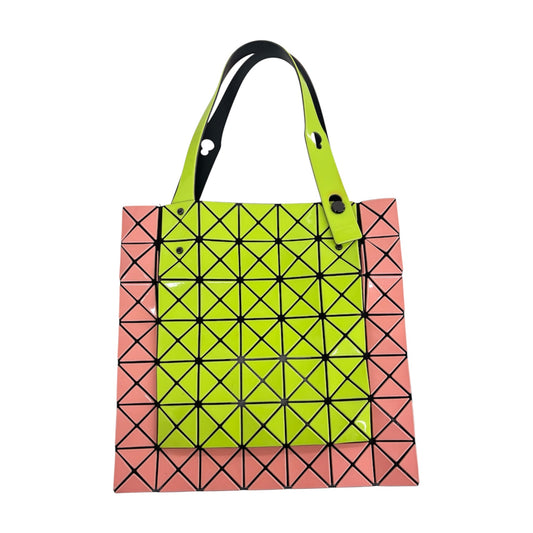 ISSEY MIYAKE Tote Bag BB31AG527 Pink And Green Stain BAO BAO