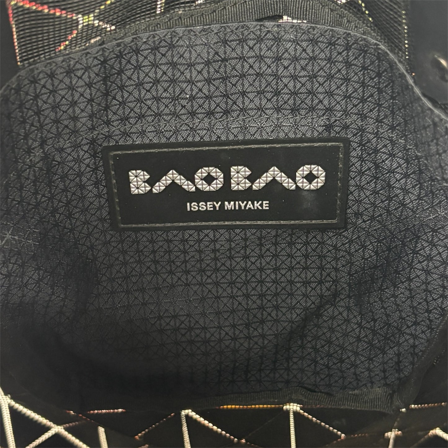 ISSEY MIYAKE Tote Bag BB31AG527 Pink And Green Stain BAO BAO