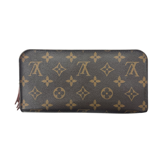 LOUIS VUITTON Long Wallet Monogram M60042 Brown Damage