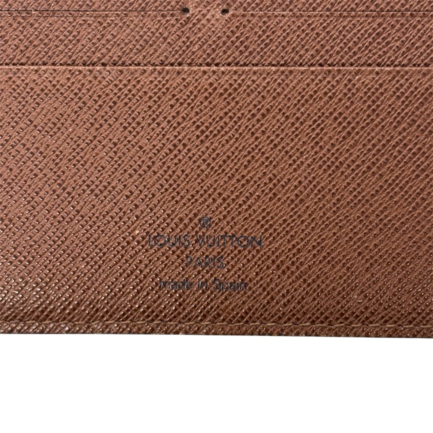 LOUIS VUITTON Long Wallet Monogram M60042 Brown Damage