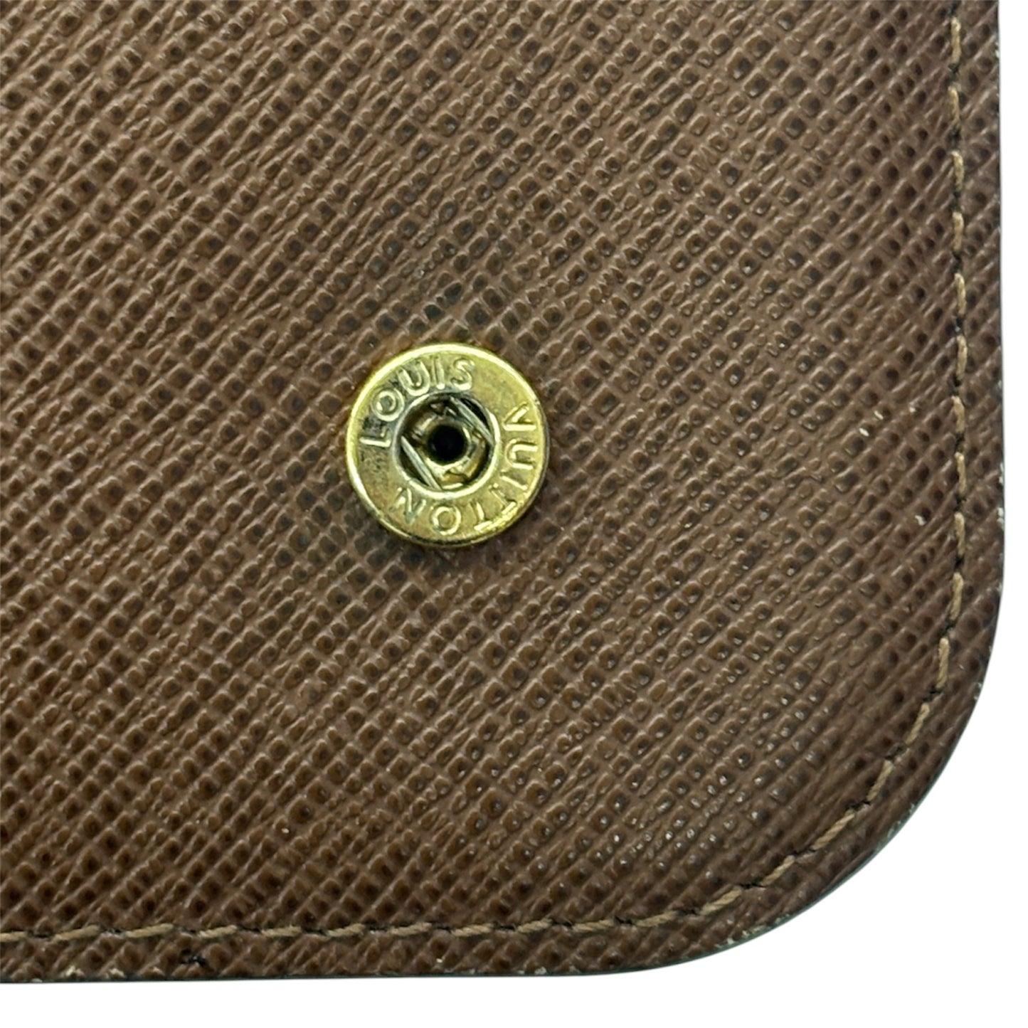 LOUIS VUITTON Long Wallet Monogram M60042 Brown Damage