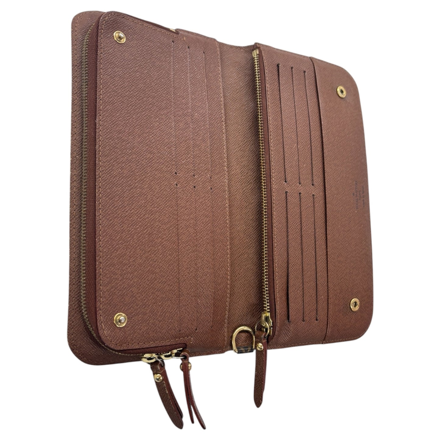 LOUIS VUITTON Long Wallet Monogram M60042 Brown Damage