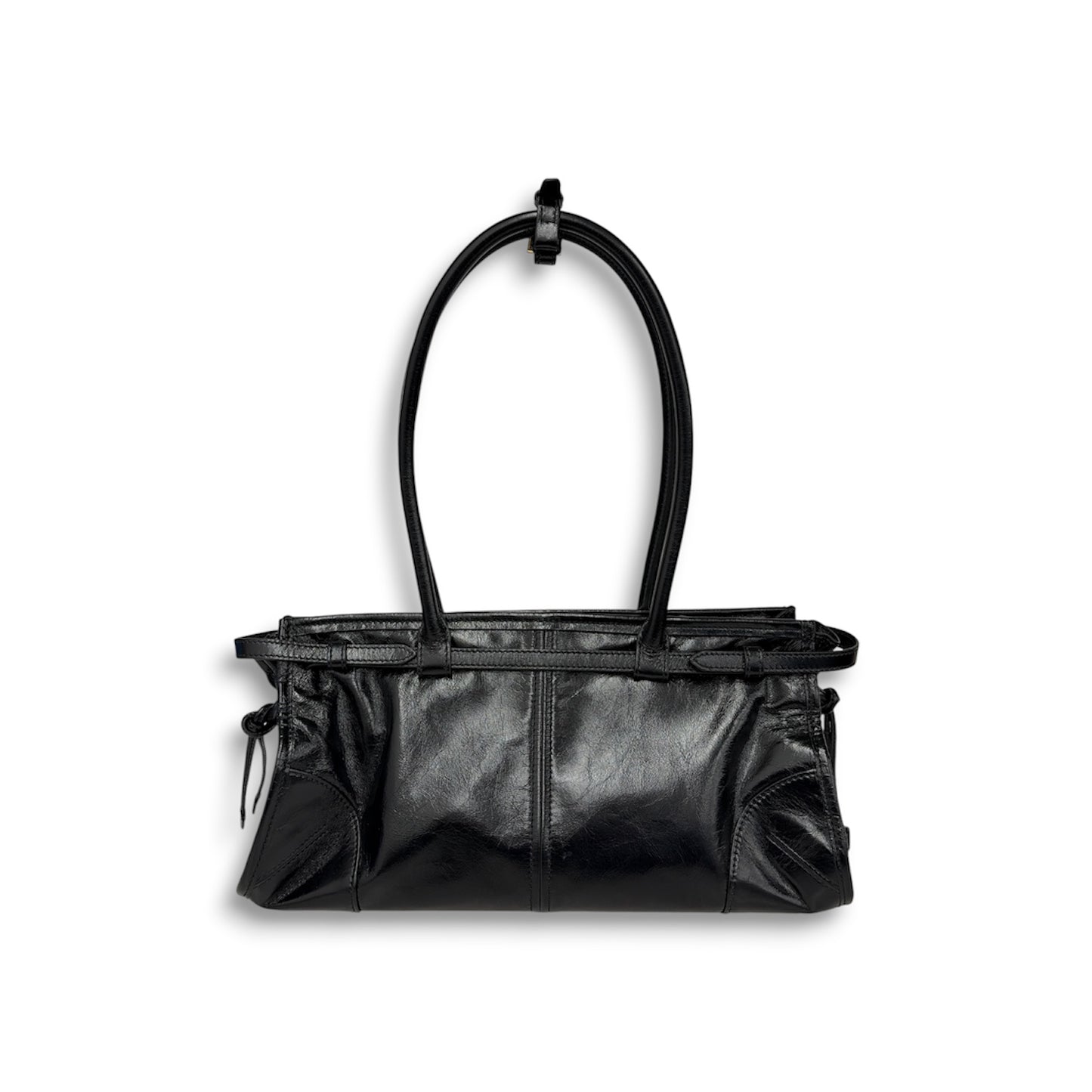 PRADA Handbag 1BA426 Black 25 Bonnie M *Without Straps* Rank (B)