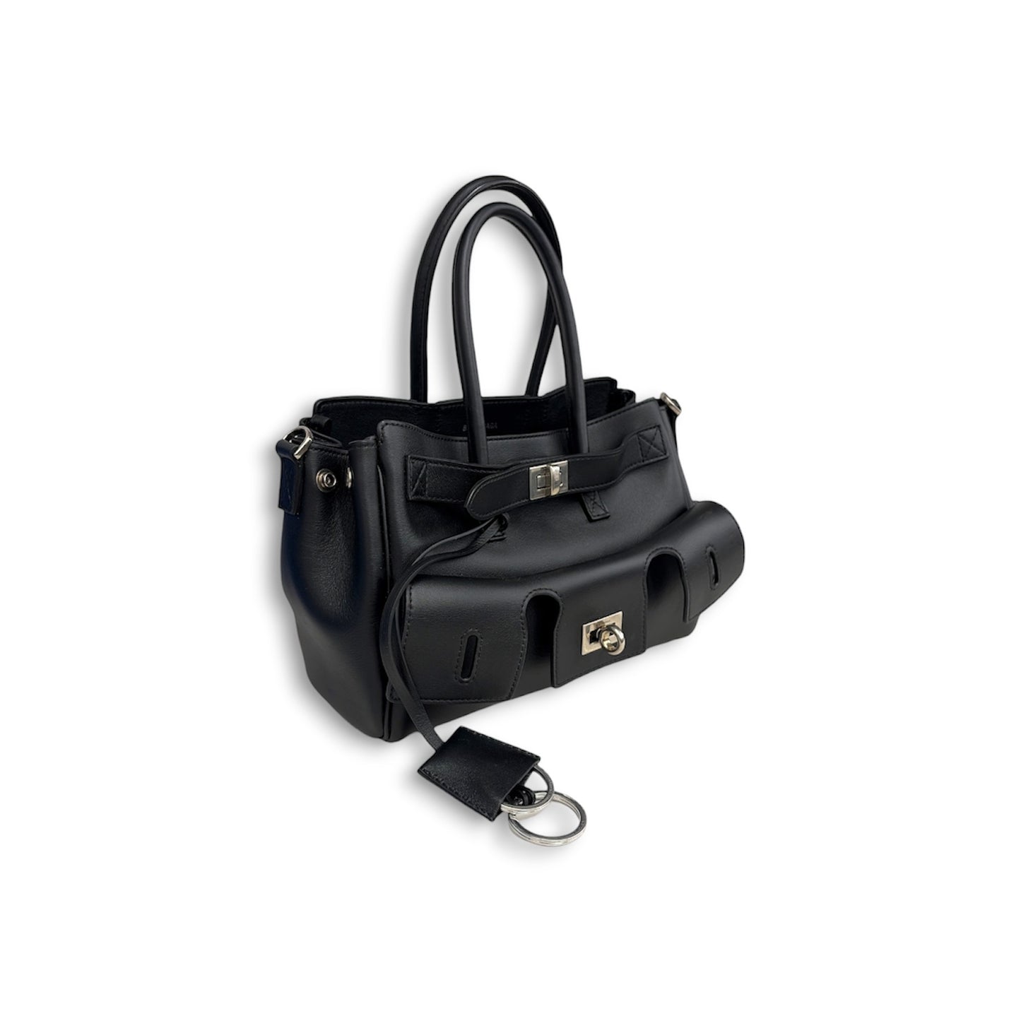 BALENCIAGA 2WAY Bag BEL AIR 823888 Black Rank (AB)