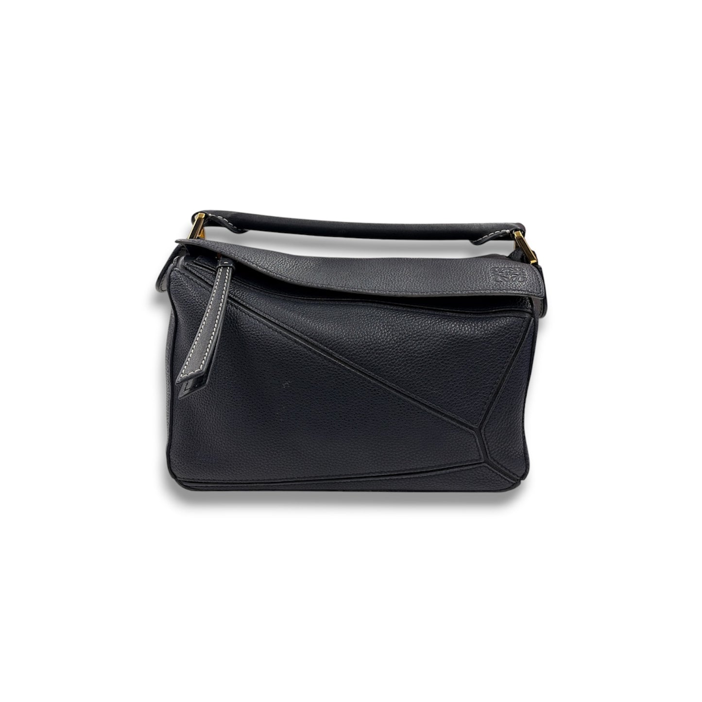 LOEWE 2WAY Bag Puzzle Small Navy 261838 *Scratch/Damage* Rank (B)