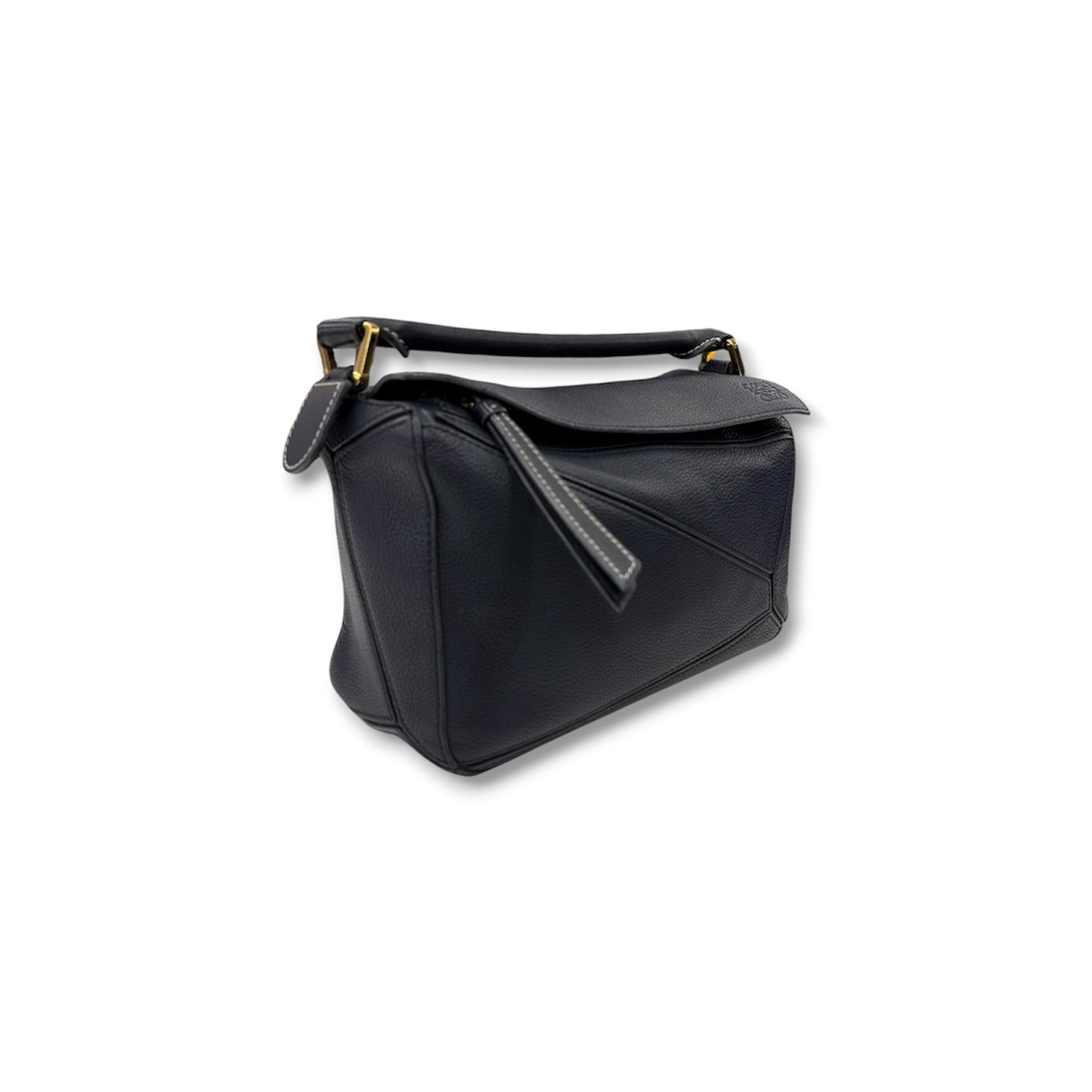 LOEWE 2WAY Bag Puzzle Small Navy 261838 *Scratch/Damage* Rank (B)