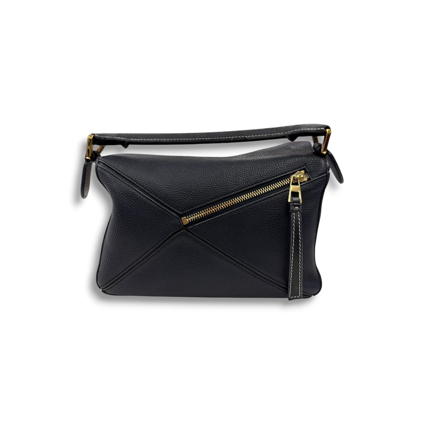 LOEWE 2WAY Bag Puzzle Small Navy 261838 *Scratch/Damage* Rank (B)