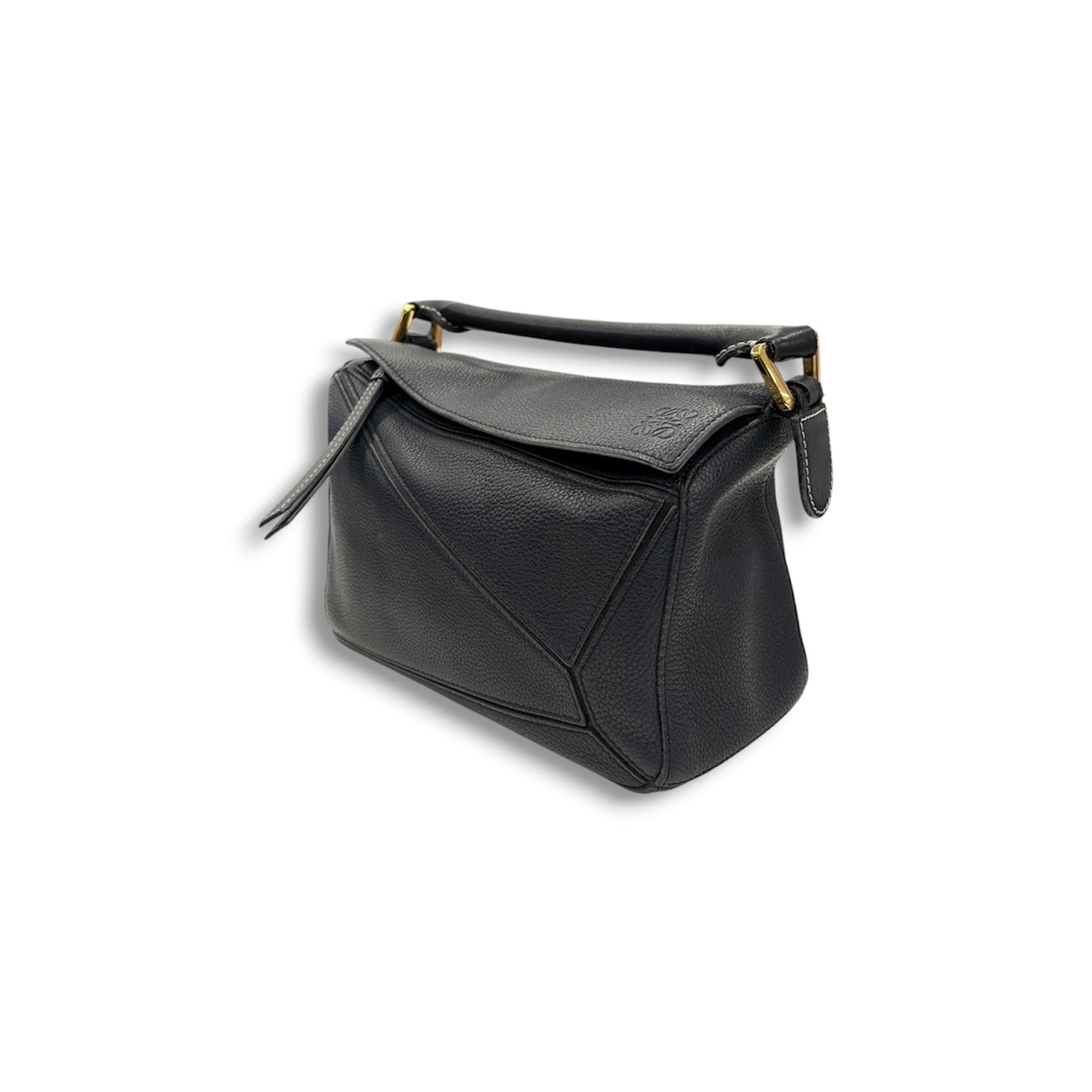 LOEWE 2WAY Bag Puzzle Small Navy 261838 *Scratch/Damage* Rank (B)