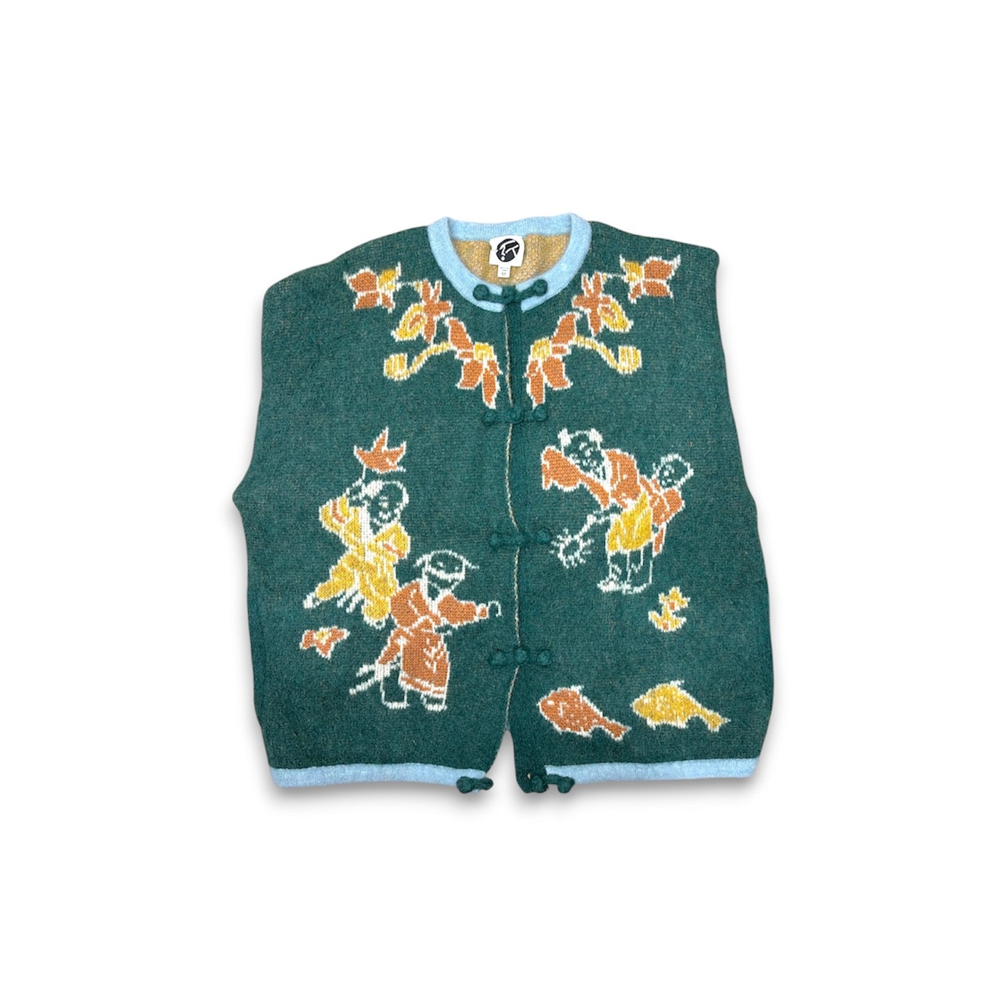 YANYAN Cardigan SIZE M Lady's Green Cardigan Mohair Cardigan Women's SIZE M Rank(B)
