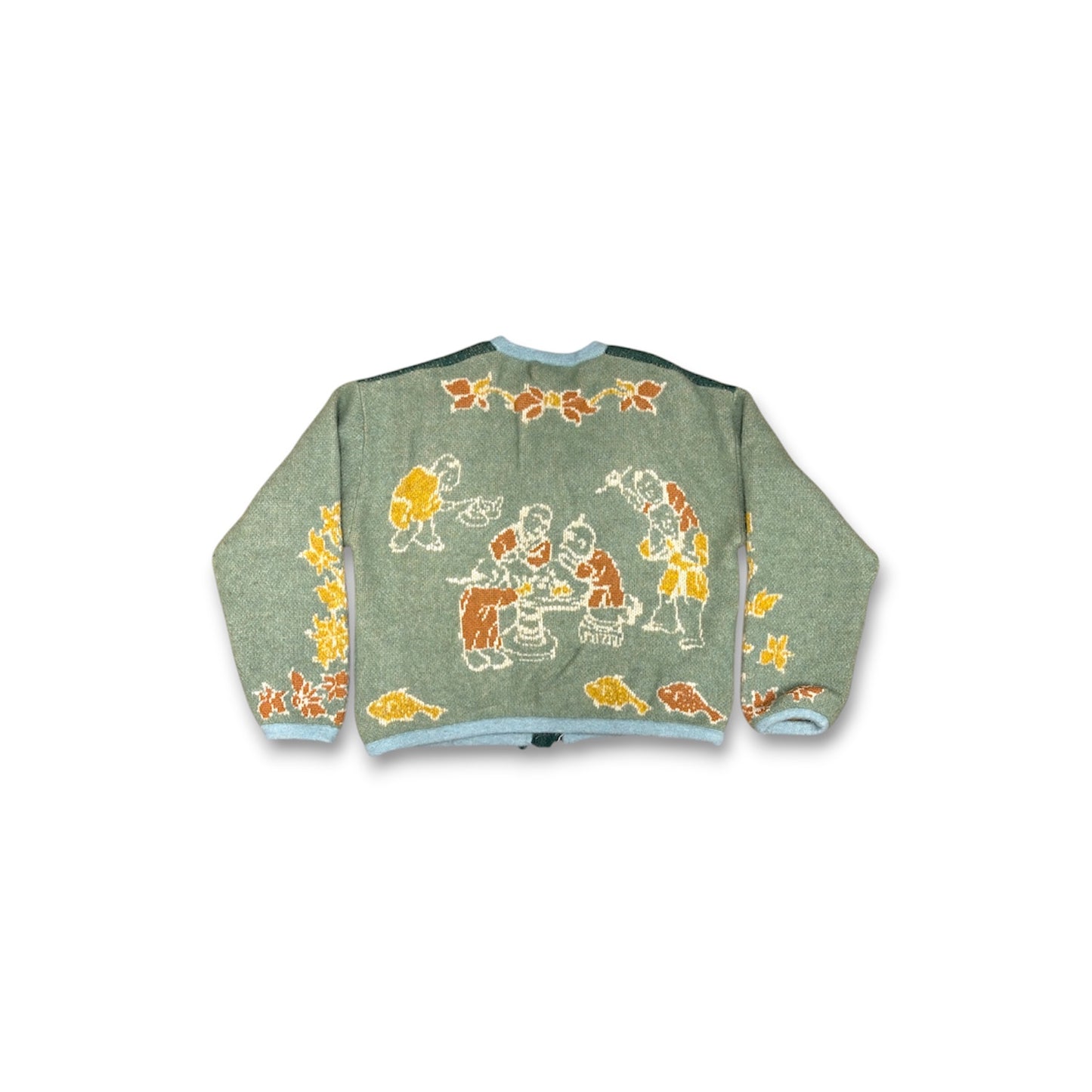 YANYAN Cardigan SIZE M Lady's Green Cardigan Mohair Cardigan Women's SIZE M Rank(B)