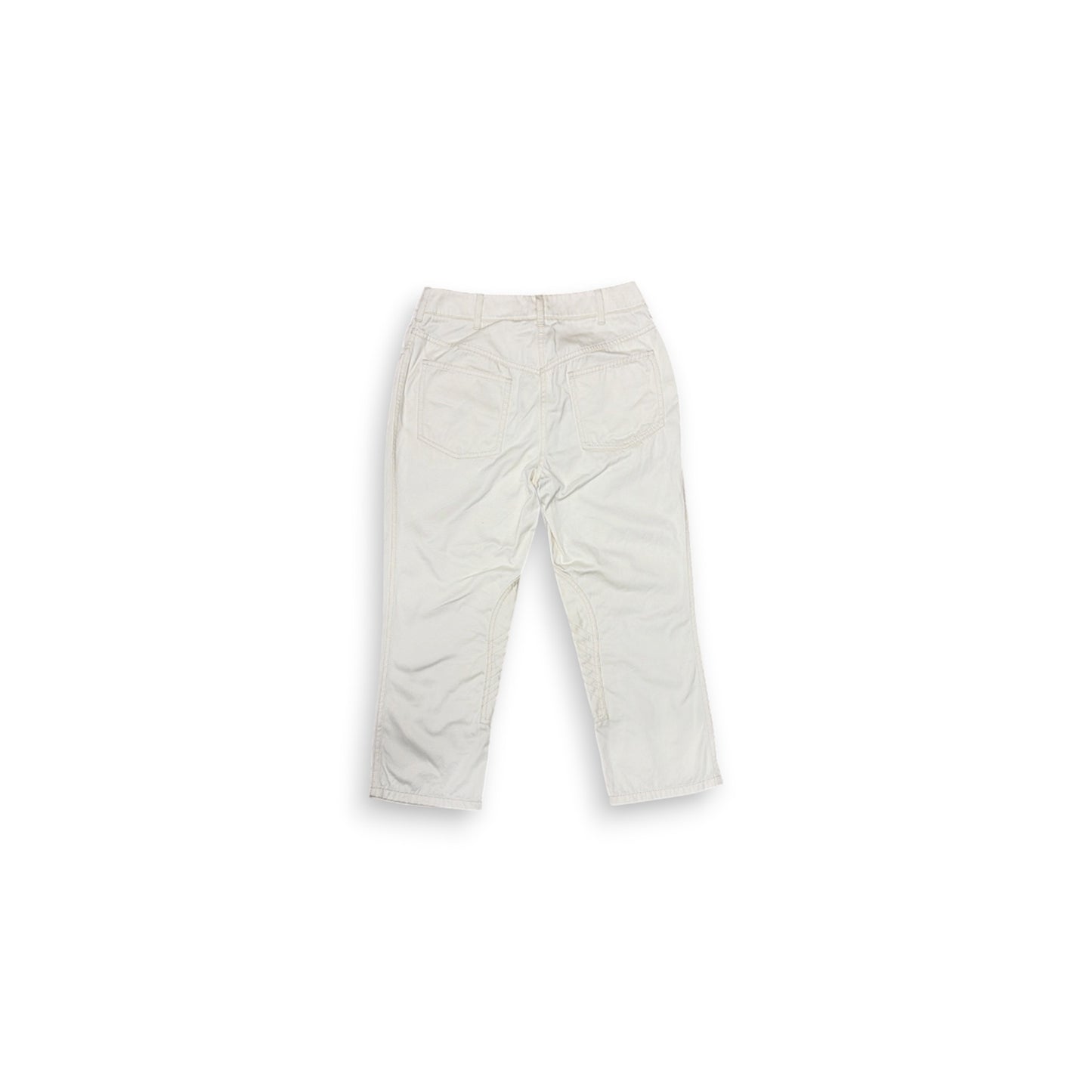 HERMES Pants 36 Lady's Ivory Rank (B)